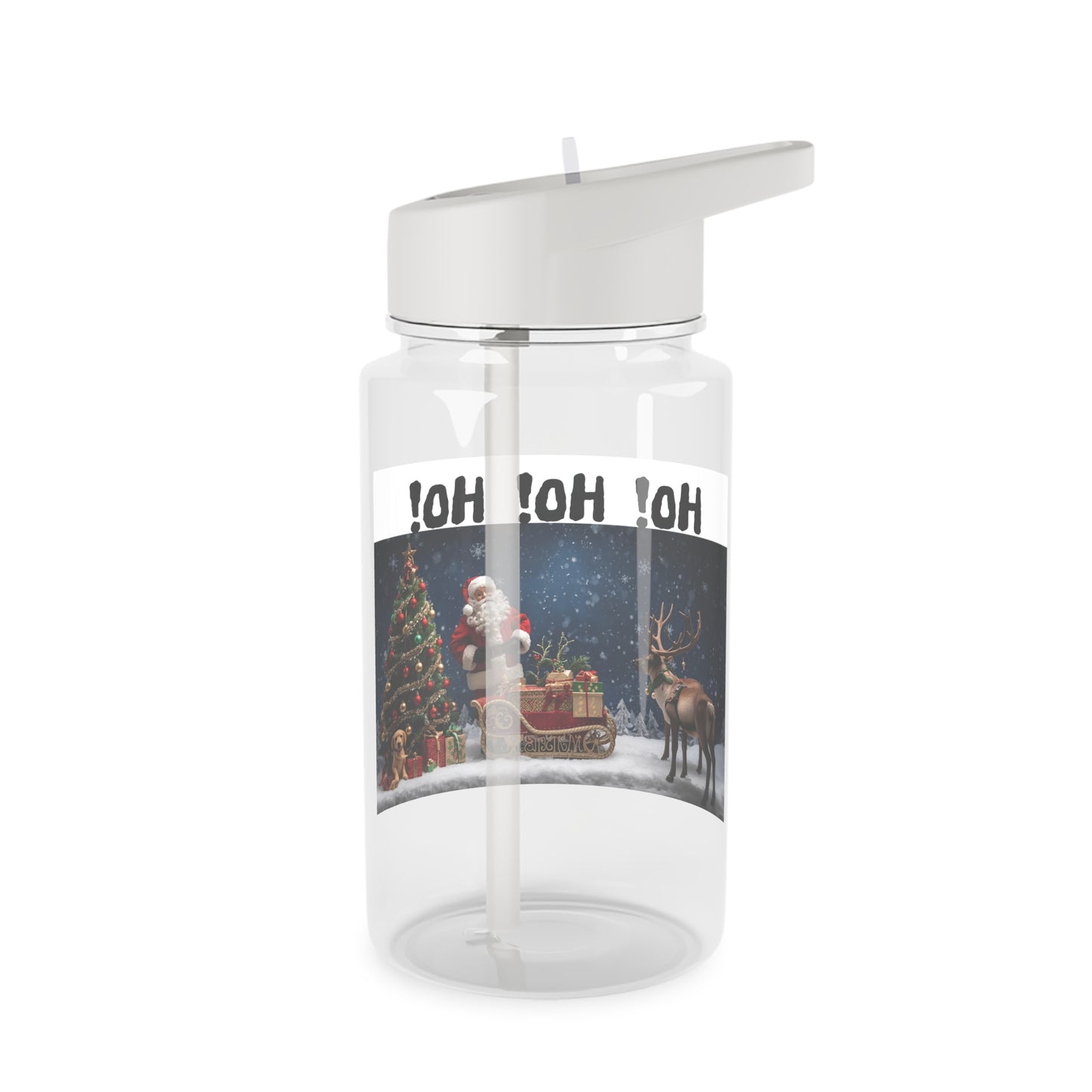 Christmas Water Bottle - Festive Hydration, Holiday Gifts, Santa Design, Reusable Water Bottle, Eco-Friendly Drinkware