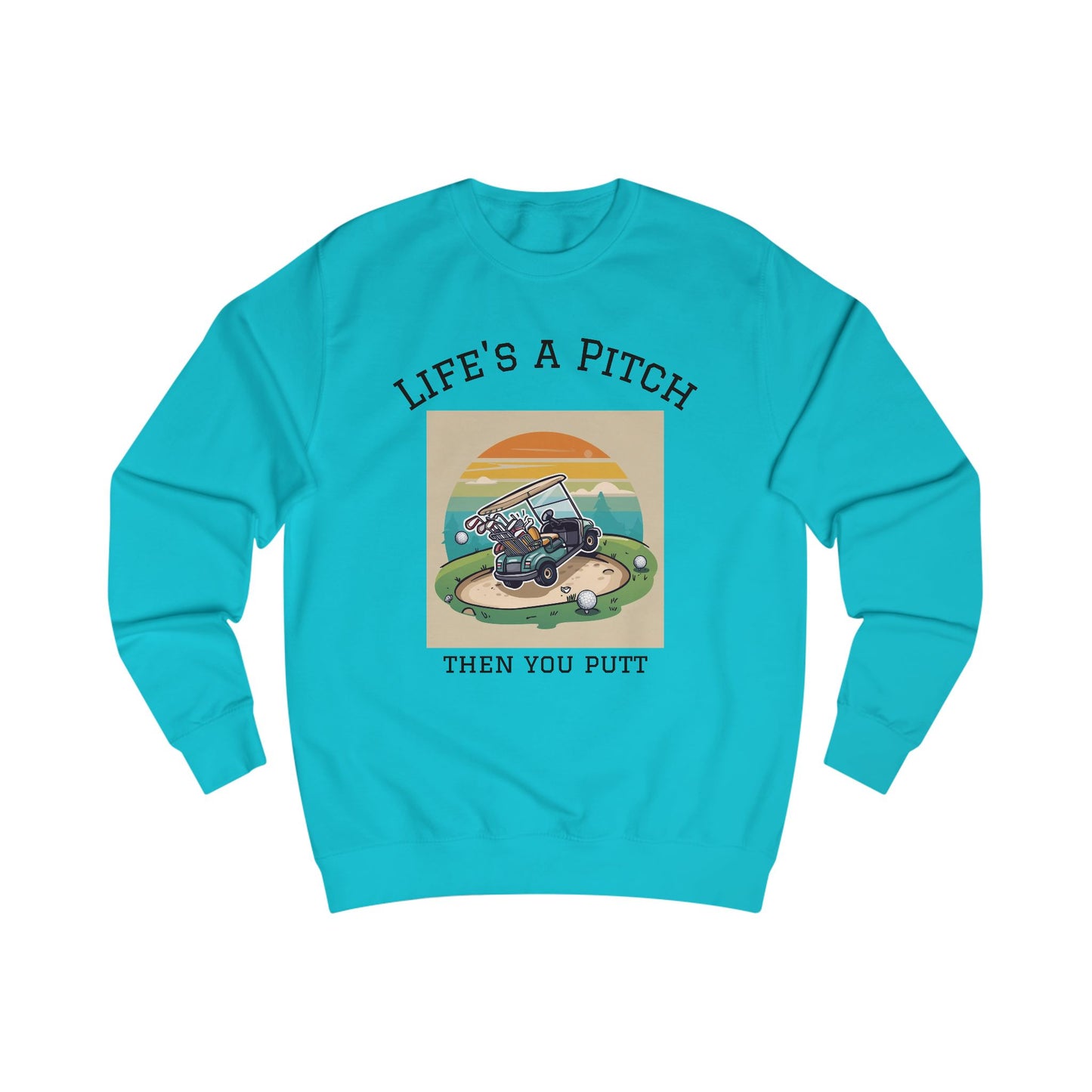 Golfing Life's a Pitch Unisex Swearshirt  - Perfect Gift for Golf Lovers, Comfortable Casual Wear, Great for Celebrations and Everyday Use