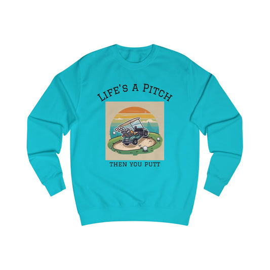 Golfing Life's a Pitch Unisex Swearshirt  - Perfect Gift for Golf Lovers, Comfortable Casual Wear, Great for Celebrations and Everyday Use