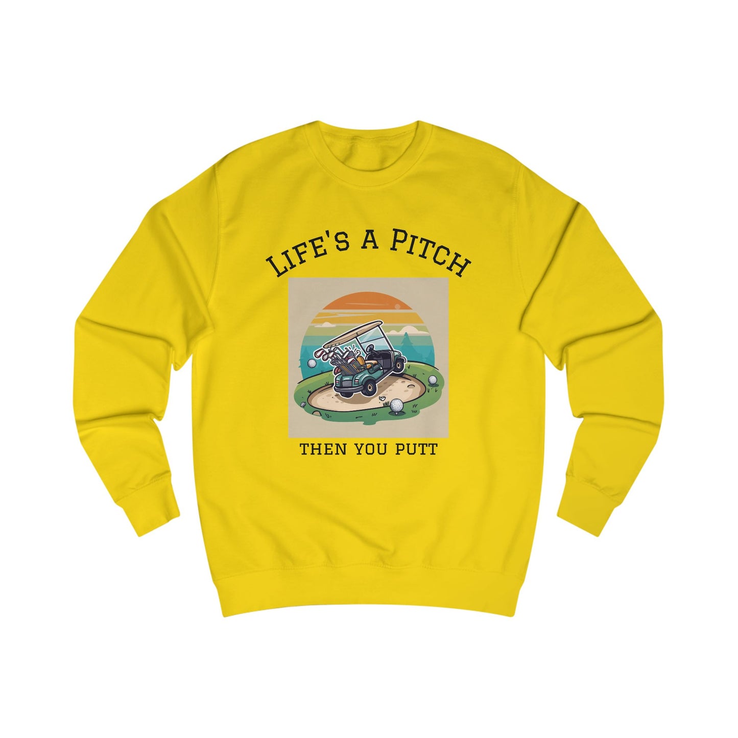 Golfing Life's a Pitch Unisex Swearshirt  - Perfect Gift for Golf Lovers, Comfortable Casual Wear, Great for Celebrations and Everyday Use