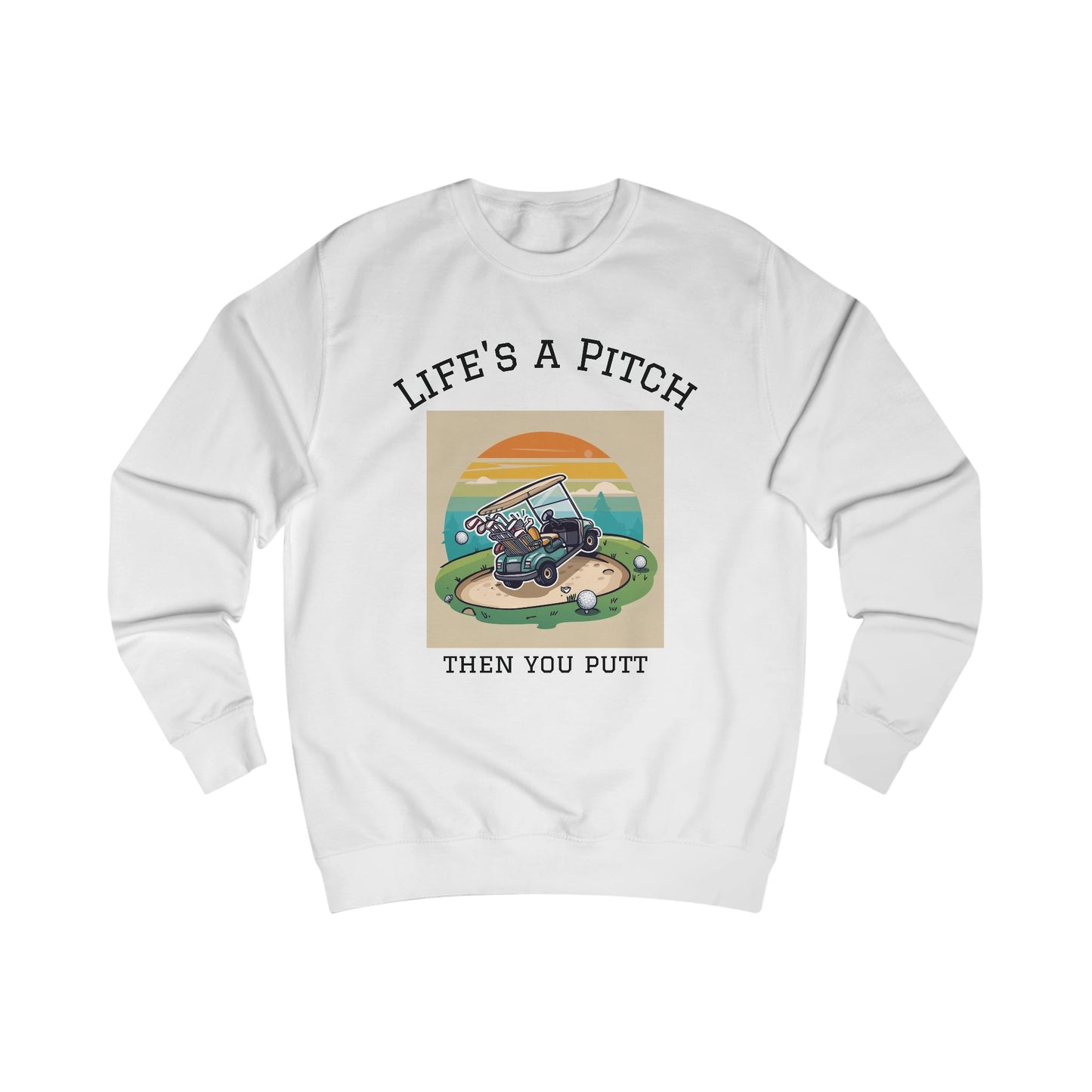 Golfing Life's a Pitch Unisex Swearshirt  - Perfect Gift for Golf Lovers, Comfortable Casual Wear, Great for Celebrations and Everyday Use
