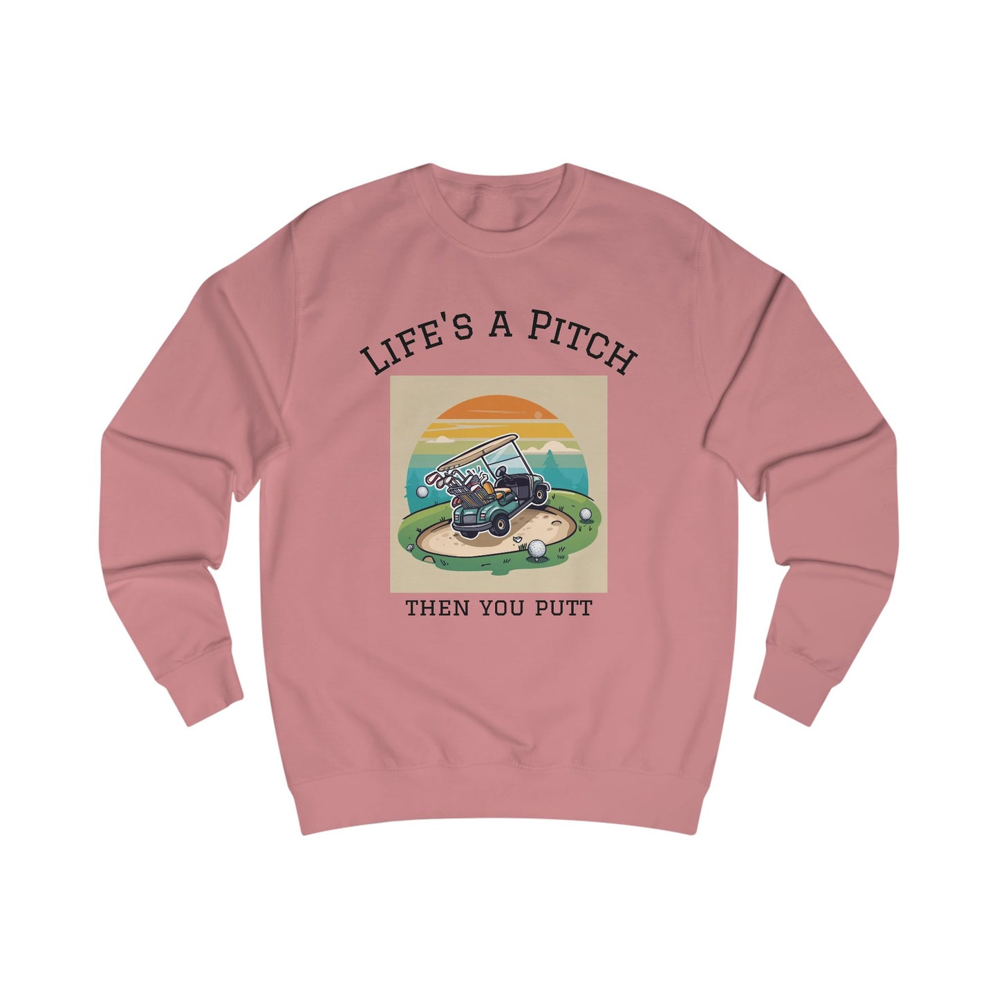 Golfing Life's a Pitch Unisex Swearshirt  - Perfect Gift for Golf Lovers, Comfortable Casual Wear, Great for Celebrations and Everyday Use