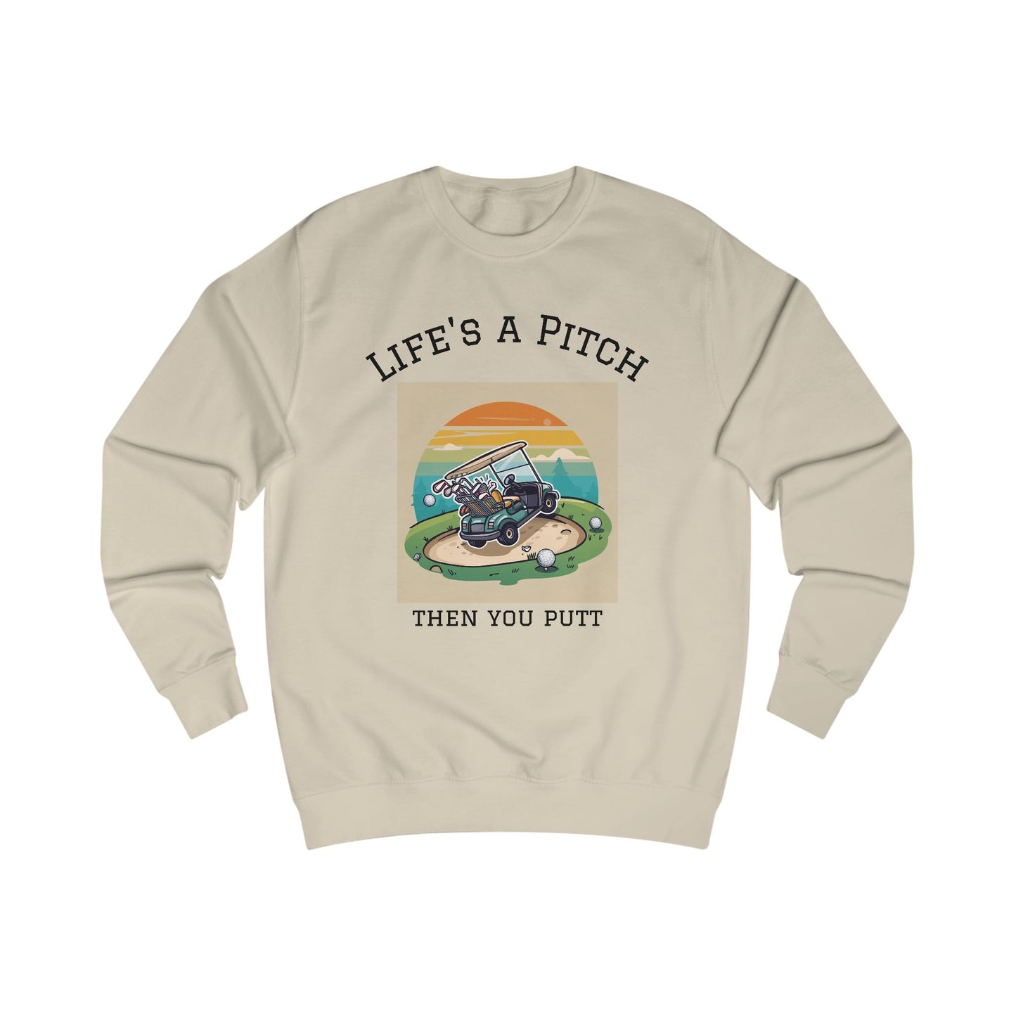 Golfing Life's a Pitch Unisex Swearshirt  - Perfect Gift for Golf Lovers, Comfortable Casual Wear, Great for Celebrations and Everyday Use