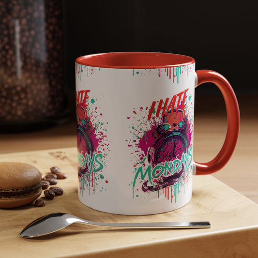 I Hate Mondays Accent Mug