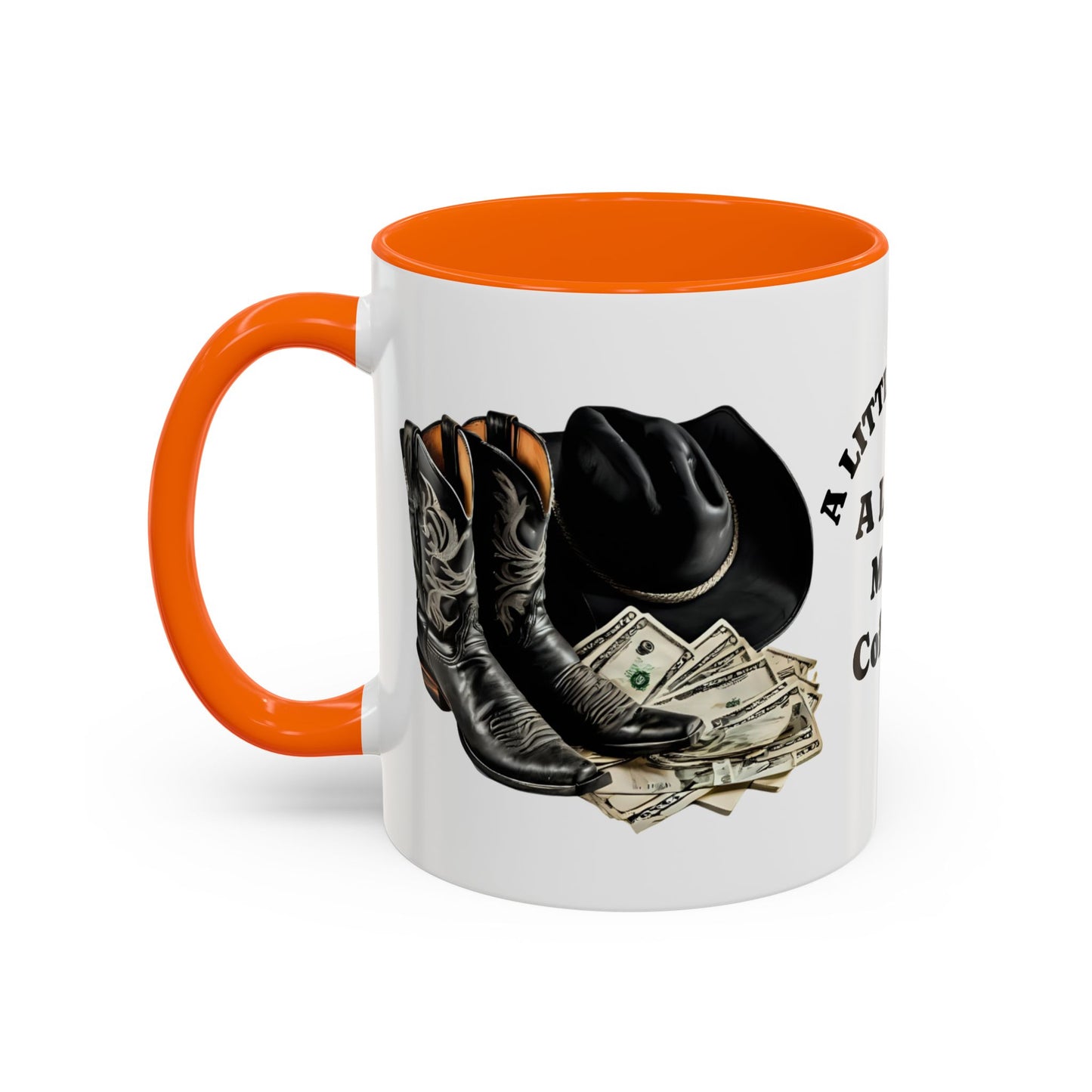 Accent Coffee Mug - Great for Coffee Lovers, Cowboys, Great Gift, Unique Mug for Home or Office