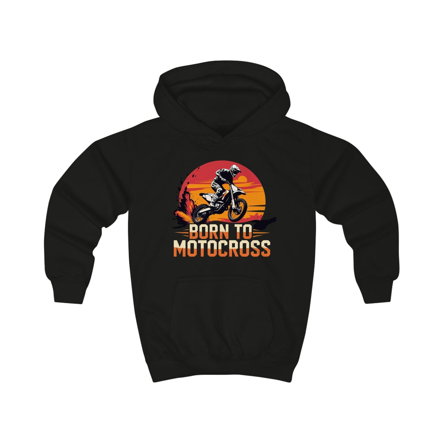 Motocross Kids Hoodie - Born to Motocross - Perfect for Young Riders and supporters