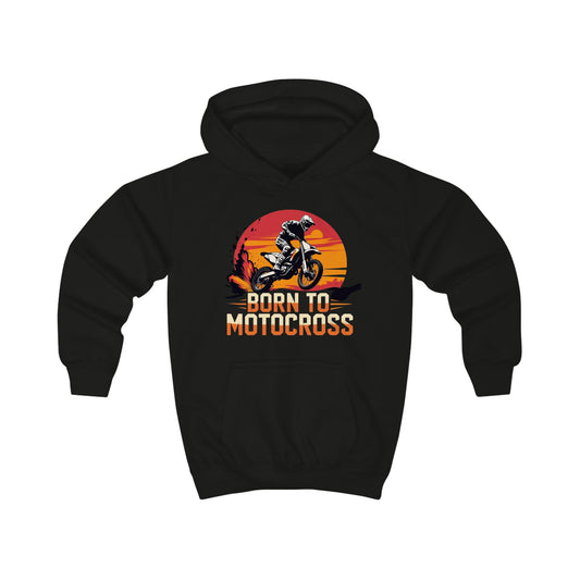 Motocross Kids Hoodie - Born to Motocross - Perfect for Young Riders and supporters