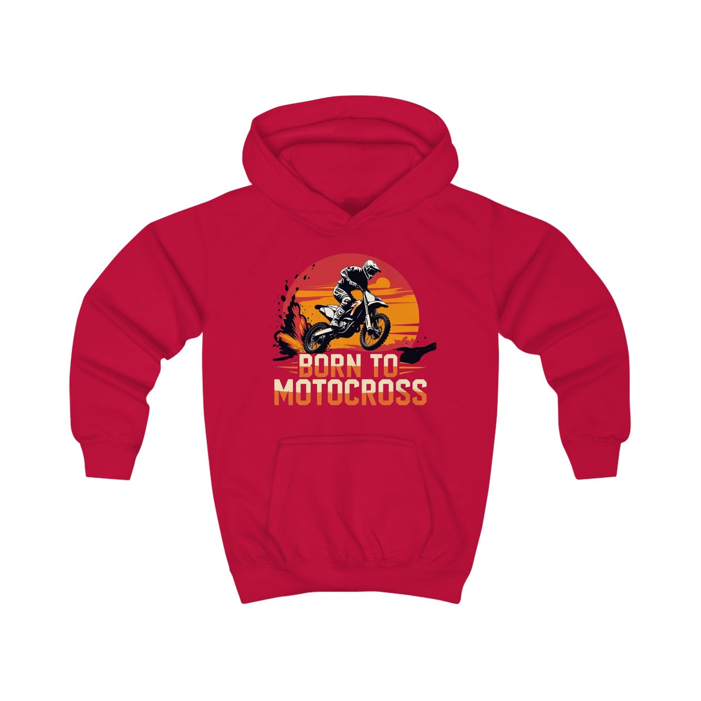 Motocross Kids Hoodie - Born to Motocross - Perfect for Young Riders and supporters