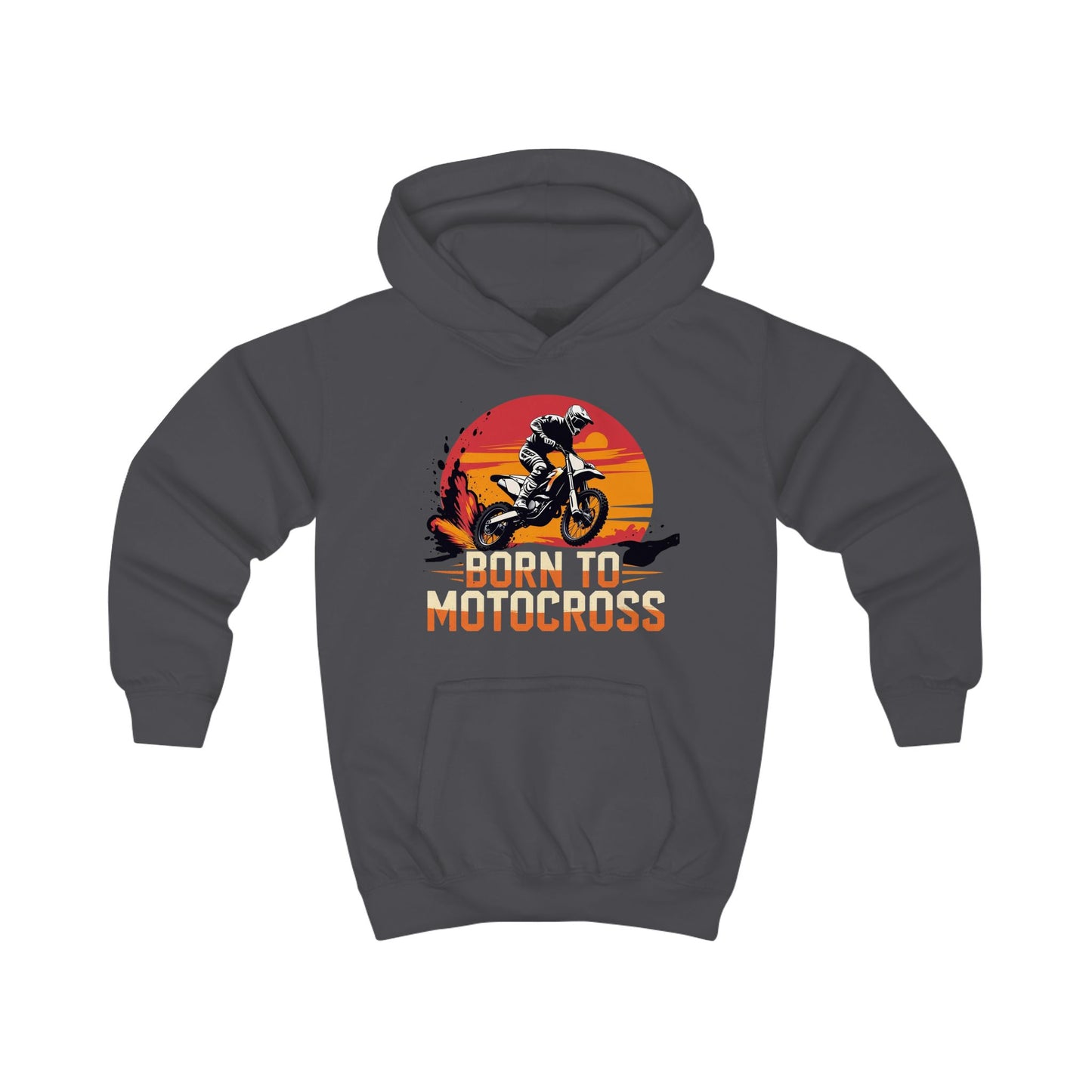 Motocross Kids Hoodie - Born to Motocross - Perfect for Young Riders and supporters