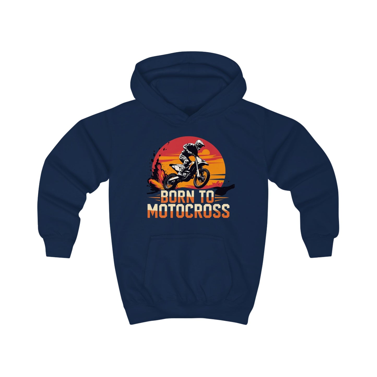 Motocross Kids Hoodie - Born to Motocross - Perfect for Young Riders and supporters