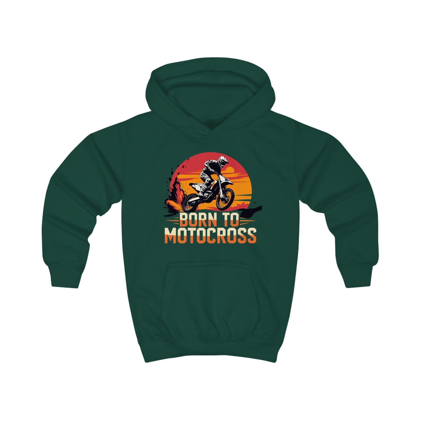 Motocross Kids Hoodie - Born to Motocross - Perfect for Young Riders and supporters