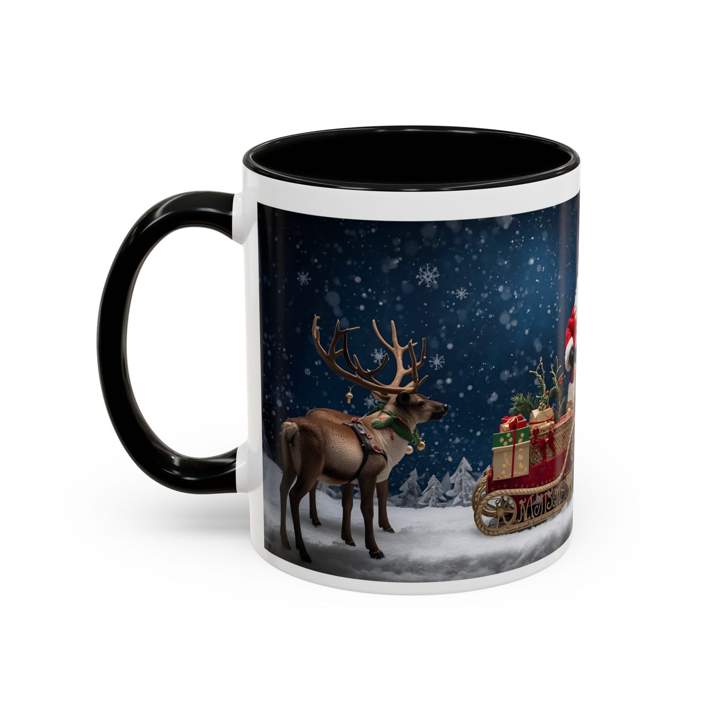 Santa Christmas Mug - Tis the Season to be Jolly - Holiday Gift, Festive Drinkware, Winter Wonderland, Hot Cocoa Cup, Seasonal Decor