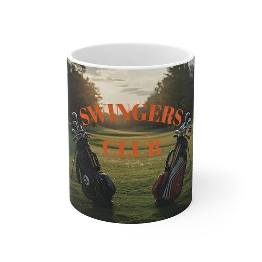 Golfing Ceramic Mug - Perfect Gift for Golf Lovers, 11oz, Golf Mug, Clubhouse Decor, Caddies Gift