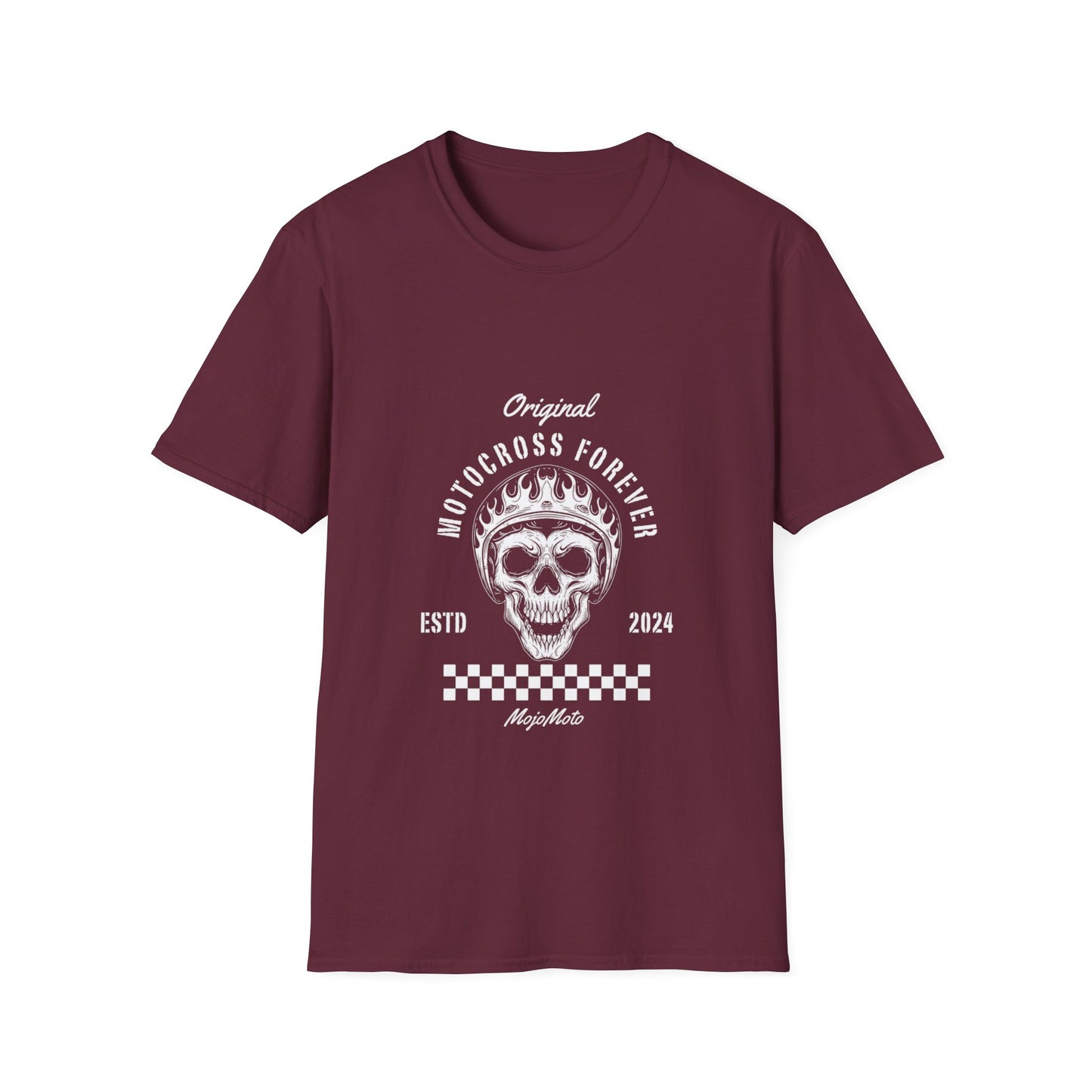 Motocross Forever T-Shirt, Unisex Graphic Tee, Skull Design, Perfect for Riders, Sport Enthusiasts, Gift for Motocross lovers everywhere