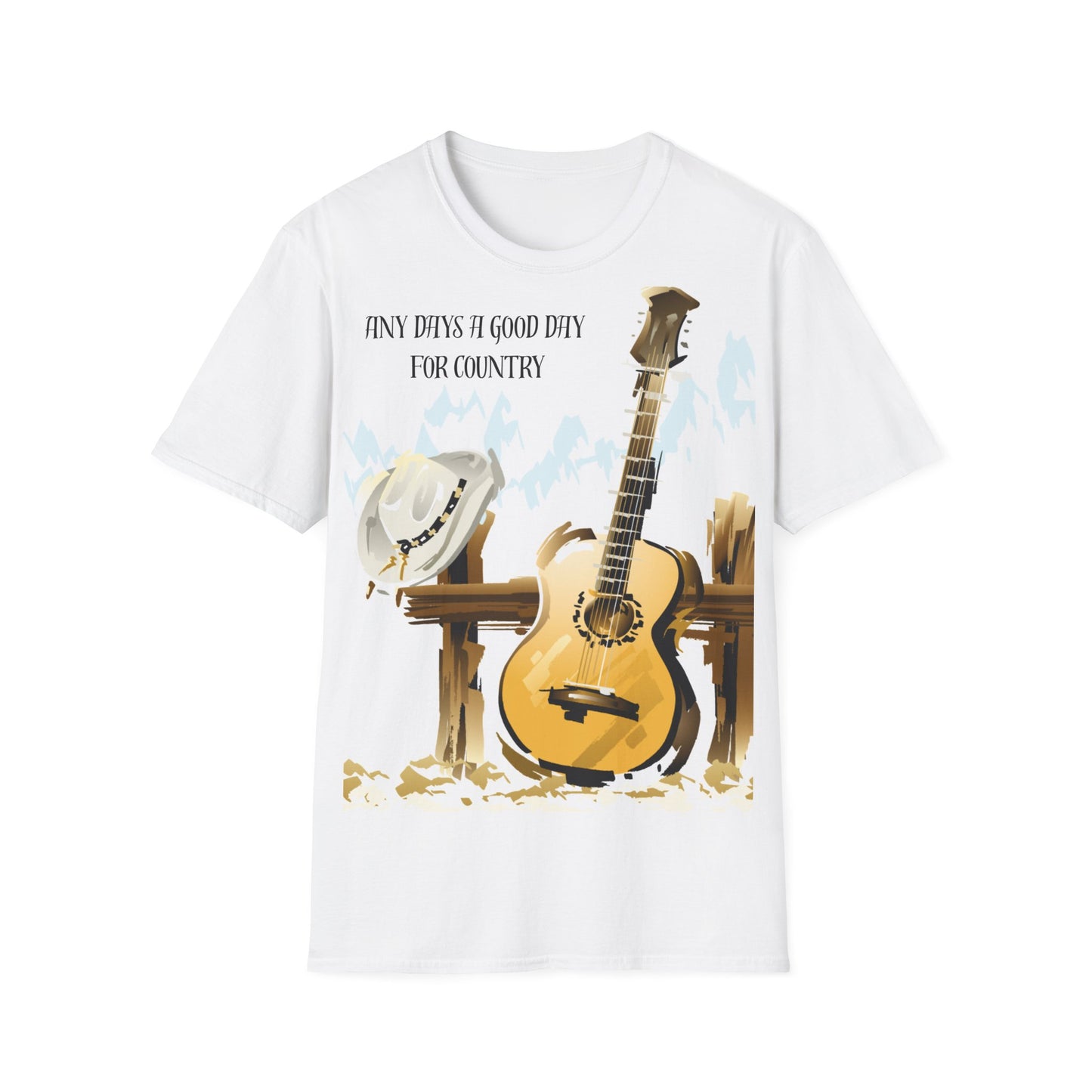 Country Music Lover's T-Shirt, Unisex Softstyle Tee, Ideal Gift for Musicians, Concert Attire, Casual Wear, Perfect for Country Concerts