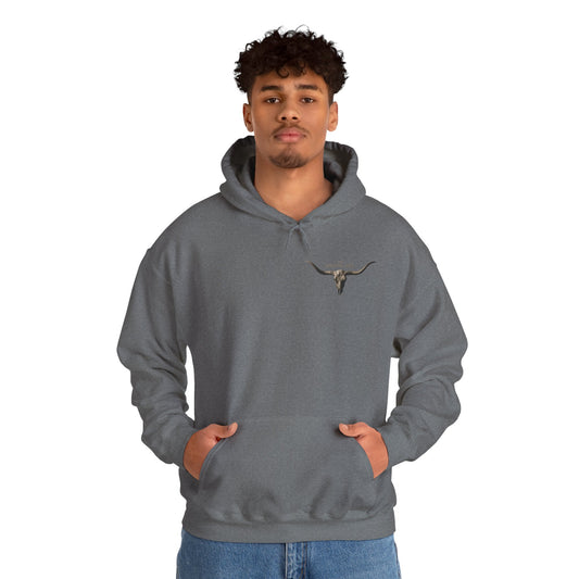 Lonesome Gods Graphic Hoodie - Unisex Heavy Blend Sweatshirt with graphics to both sides