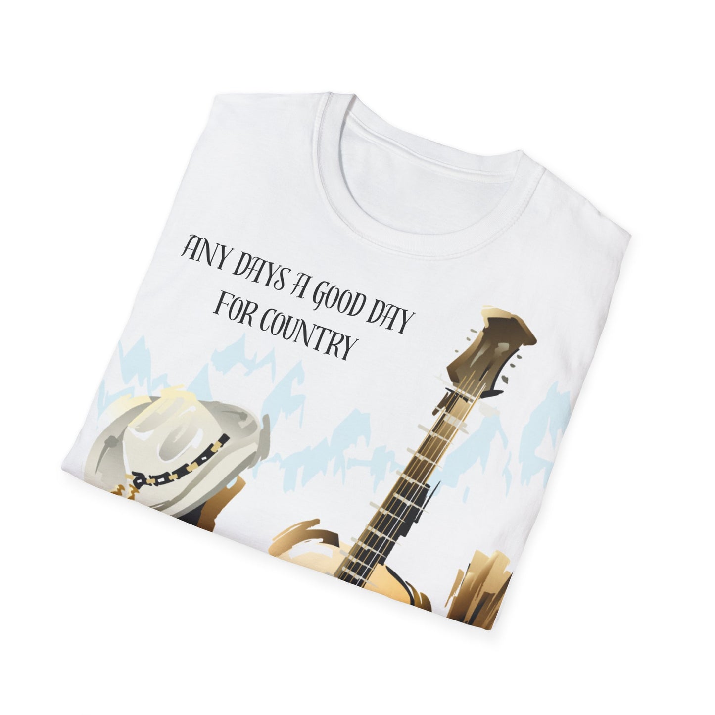 Country Music Lover's T-Shirt, Unisex Softstyle Tee, Ideal Gift for Musicians, Concert Attire, Casual Wear, Perfect for Country Concerts