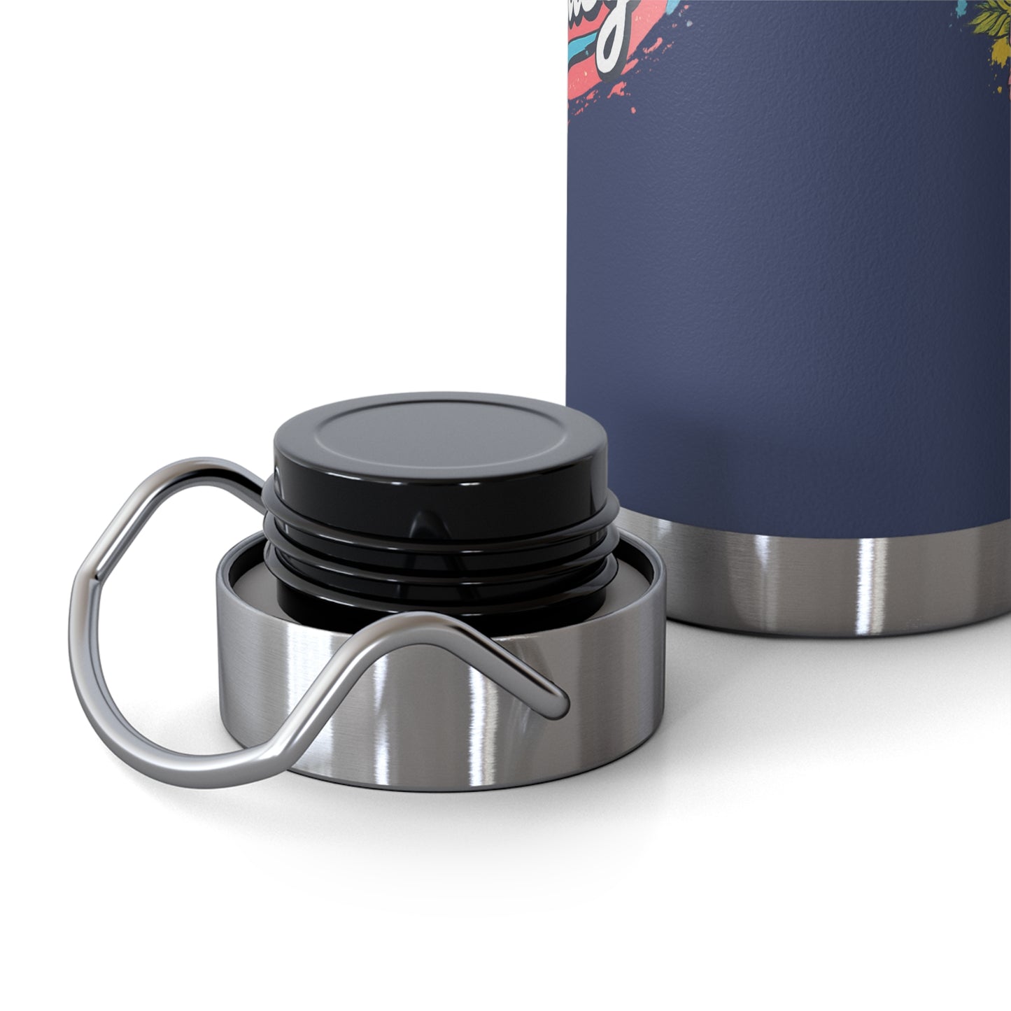 Easy Living Co. "…and the Living is Easy" Insulated Flask | Tropical Stainless Steel Water Bottle