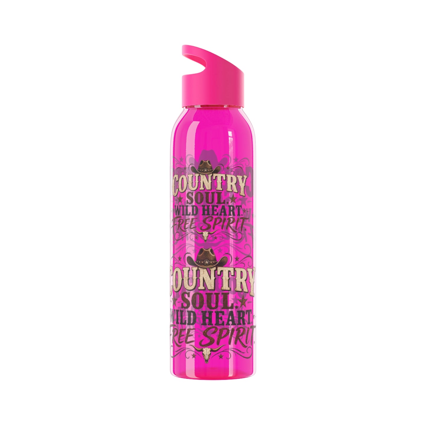 Country Soul Wild Heart Free Spirit Water Bottle – Country Western Bottle