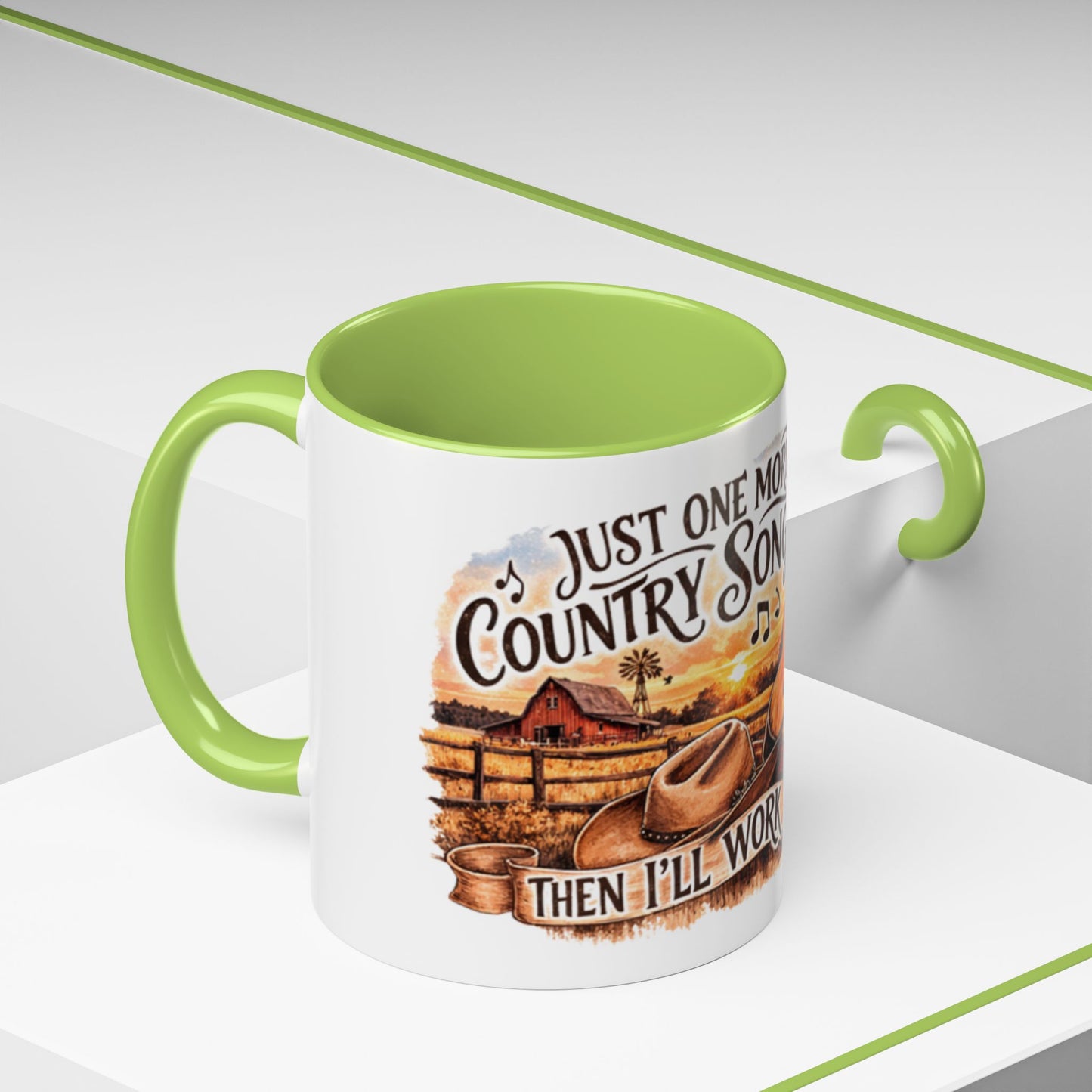 Mug à café country - Mug accent "Juste une autre chanson country" (325 ml)