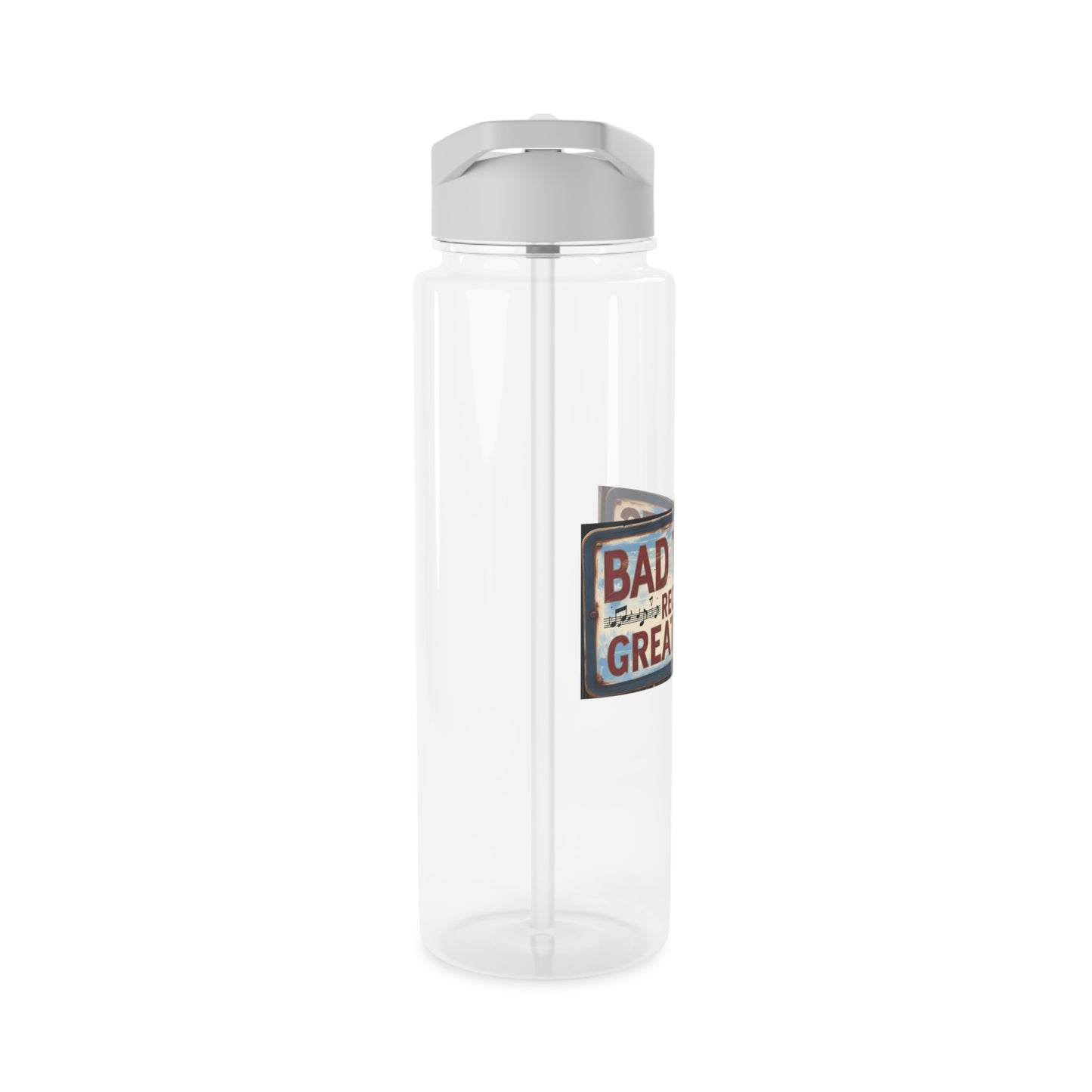 Water Bottle with Musical Vibe Logo and Straw - the go to bottle for anyone who wants to stay hydrated on the go!