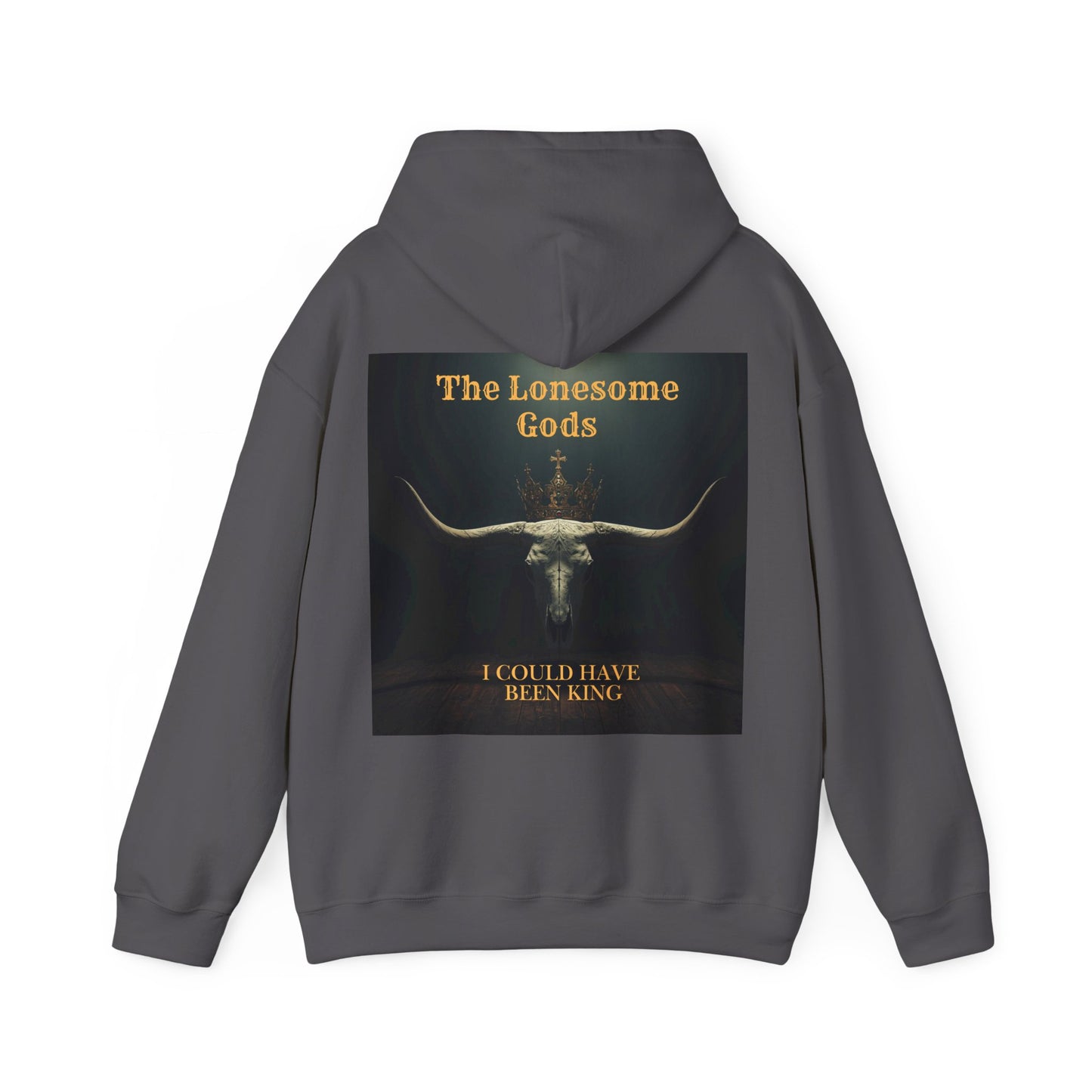 Lonesome Gods Graphic Hoodie - Unisex Heavy Blend Sweatshirt with graphics to both sides