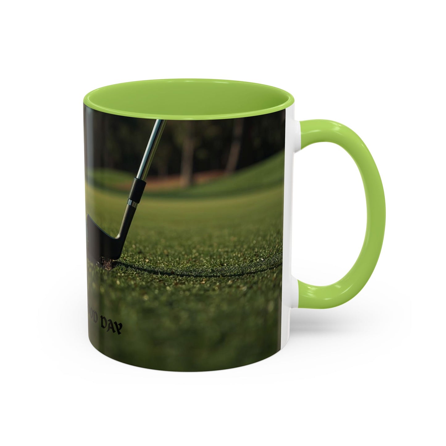 Golf-Inspired Accent Coffee or Tea Mug | Perfect Gift for Golf Lovers | Always A Good Day | Coffee or Tea Mug for Golfers