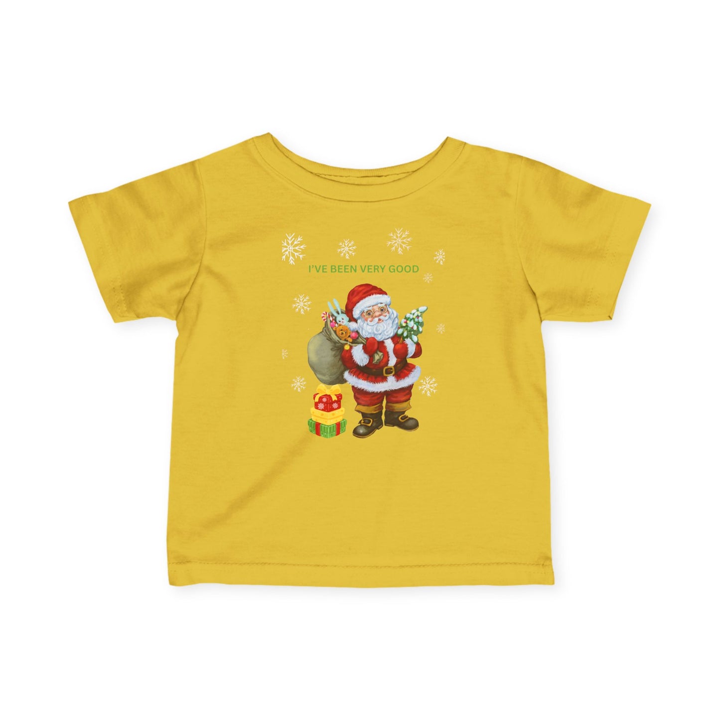 Santa Claus 'I've been very good' Infant Tee, Christmas Baby Shirt, Funny Holiday Clothing, Cute Seasonal Outfit, First Christmas Gift