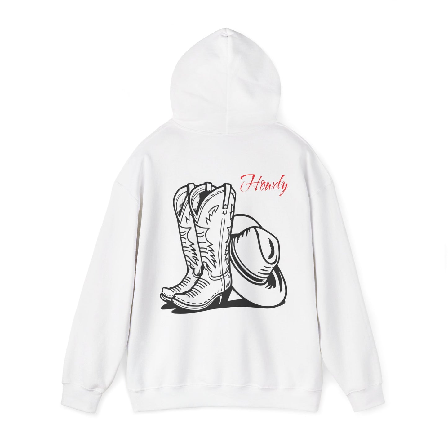 Howdy Cowgirl / Cowboy Hoodie, Western Style Sweatshirt, Country Living Apparel, Rodeo Gift, Cozy Farmhouse Hooded Sweatshirt