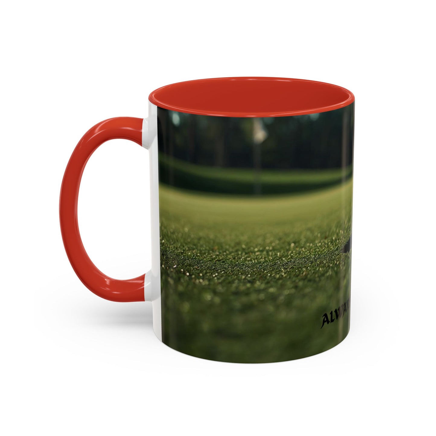 Golf-Inspired Accent Coffee or Tea Mug | Perfect Gift for Golf Lovers | Always A Good Day | Coffee or Tea Mug for Golfers