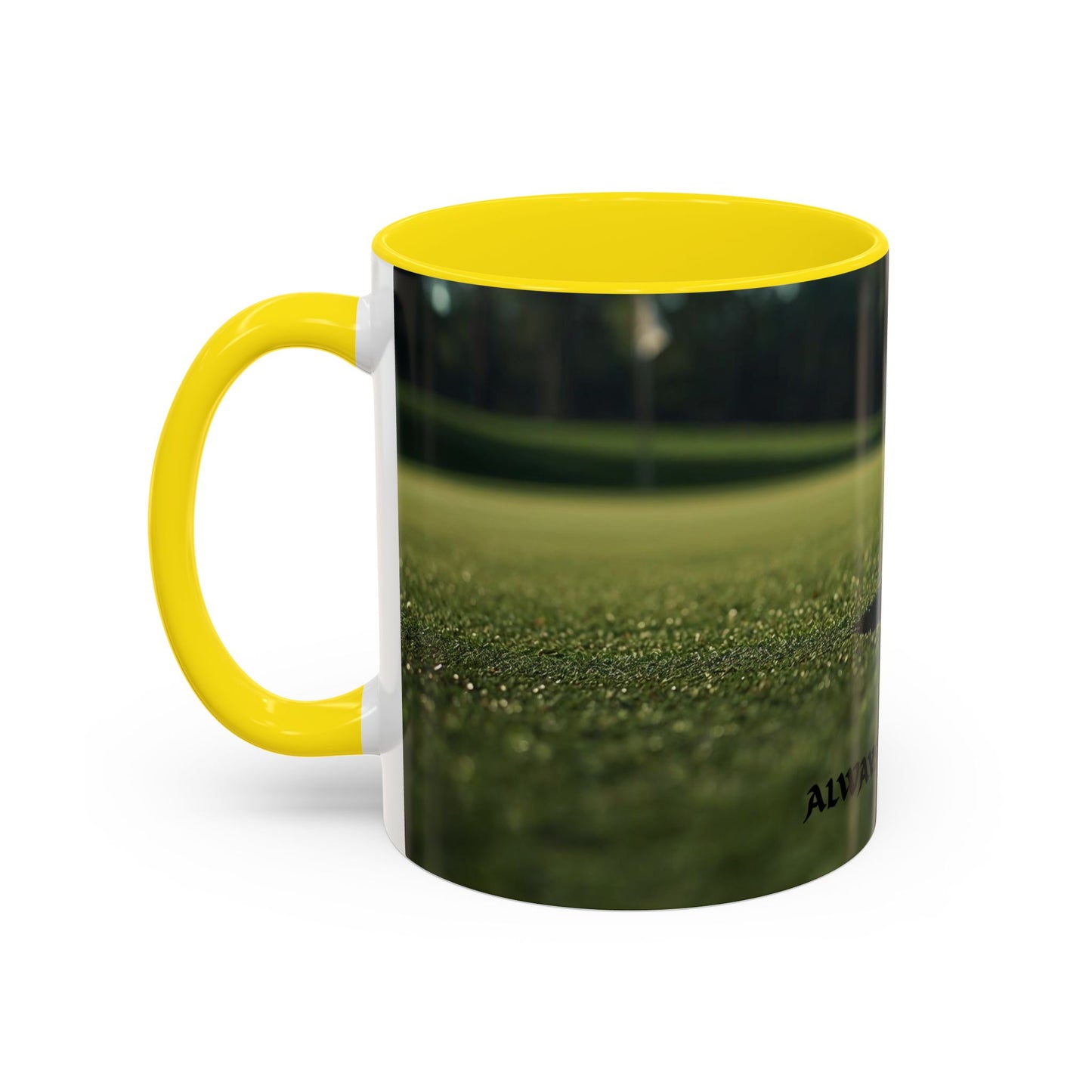 Golf-Inspired Accent Coffee or Tea Mug | Perfect Gift for Golf Lovers | Always A Good Day | Coffee or Tea Mug for Golfers