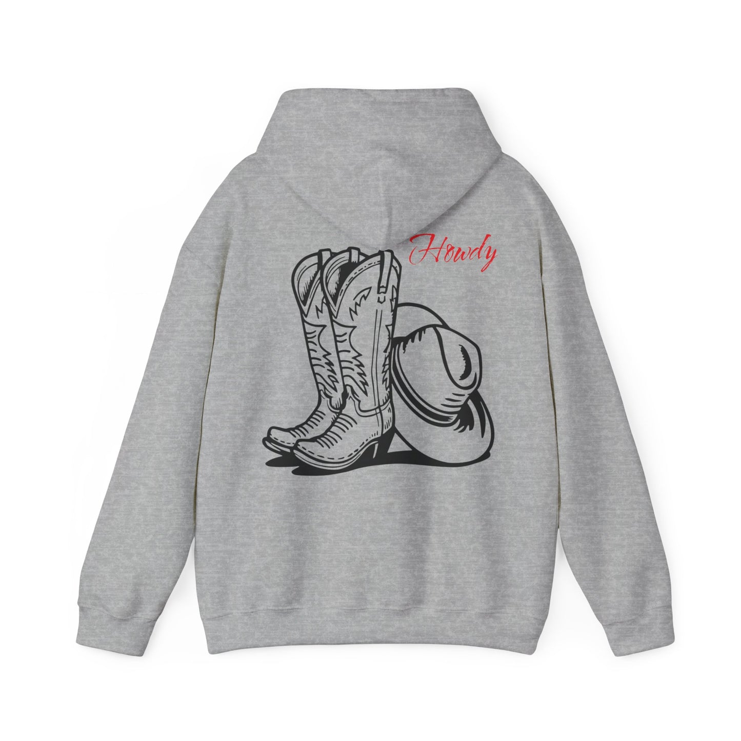 Howdy Cowgirl / Cowboy Hoodie, Western Style Sweatshirt, Country Living Apparel, Rodeo Gift, Cozy Farmhouse Hooded Sweatshirt