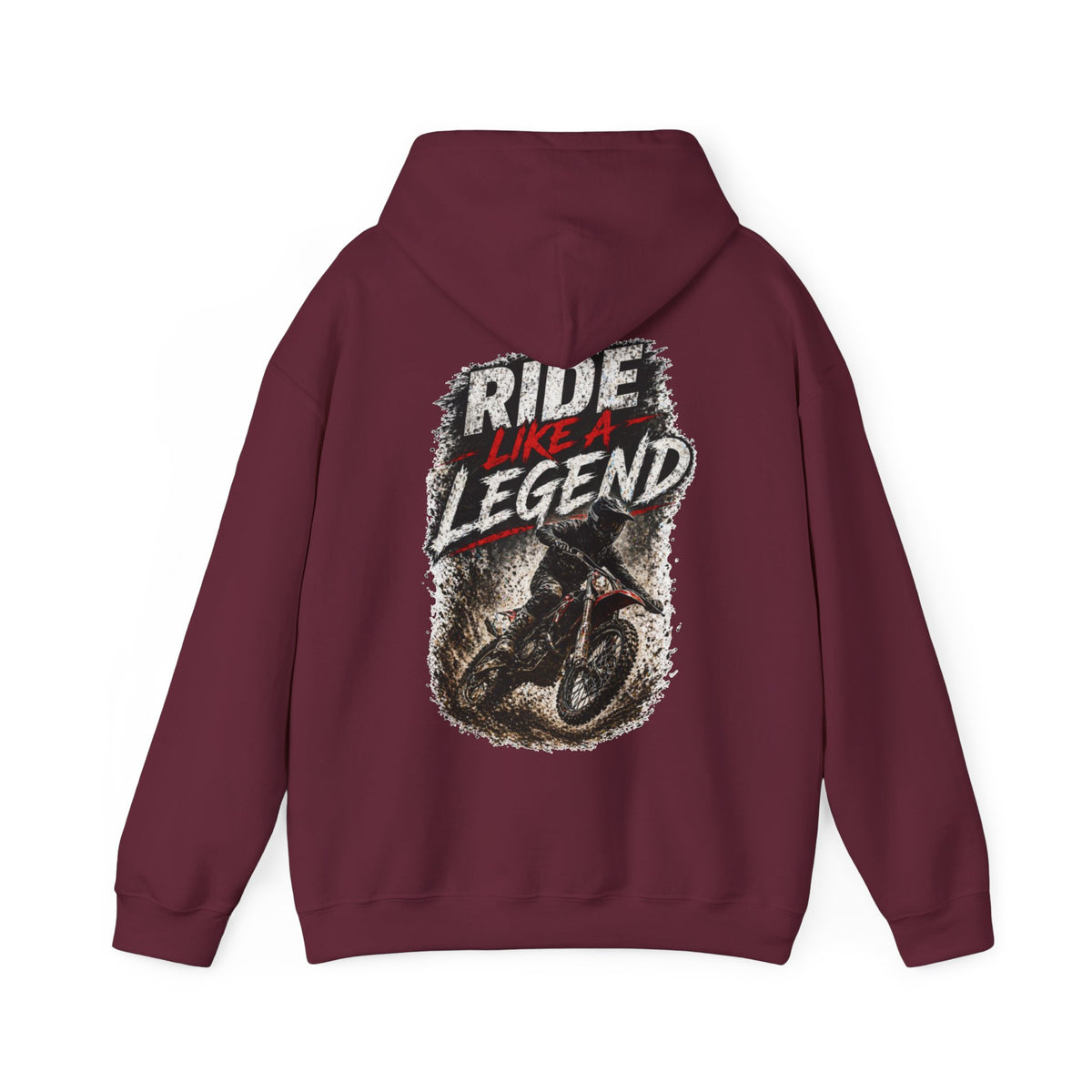 Ride Like a Legend Motocross-Kapuzenpullover – Dirt-Bike-Fahrer-Hoodie