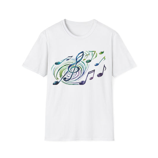 Fun Musical Vibe Unisex Softstyle T-Shirt, Music Lover Tee, Unique Design Shirt, Concert Apparel, Gift for Musicians
