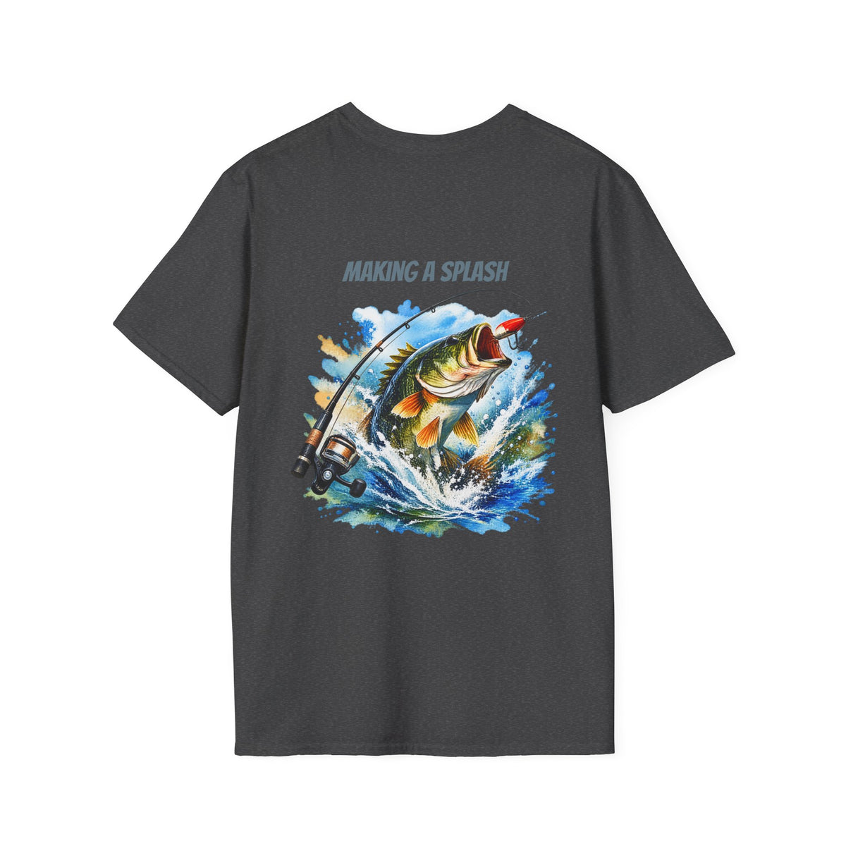 Angeln T-Shirt Macht Furore Fisch Grafik Tee