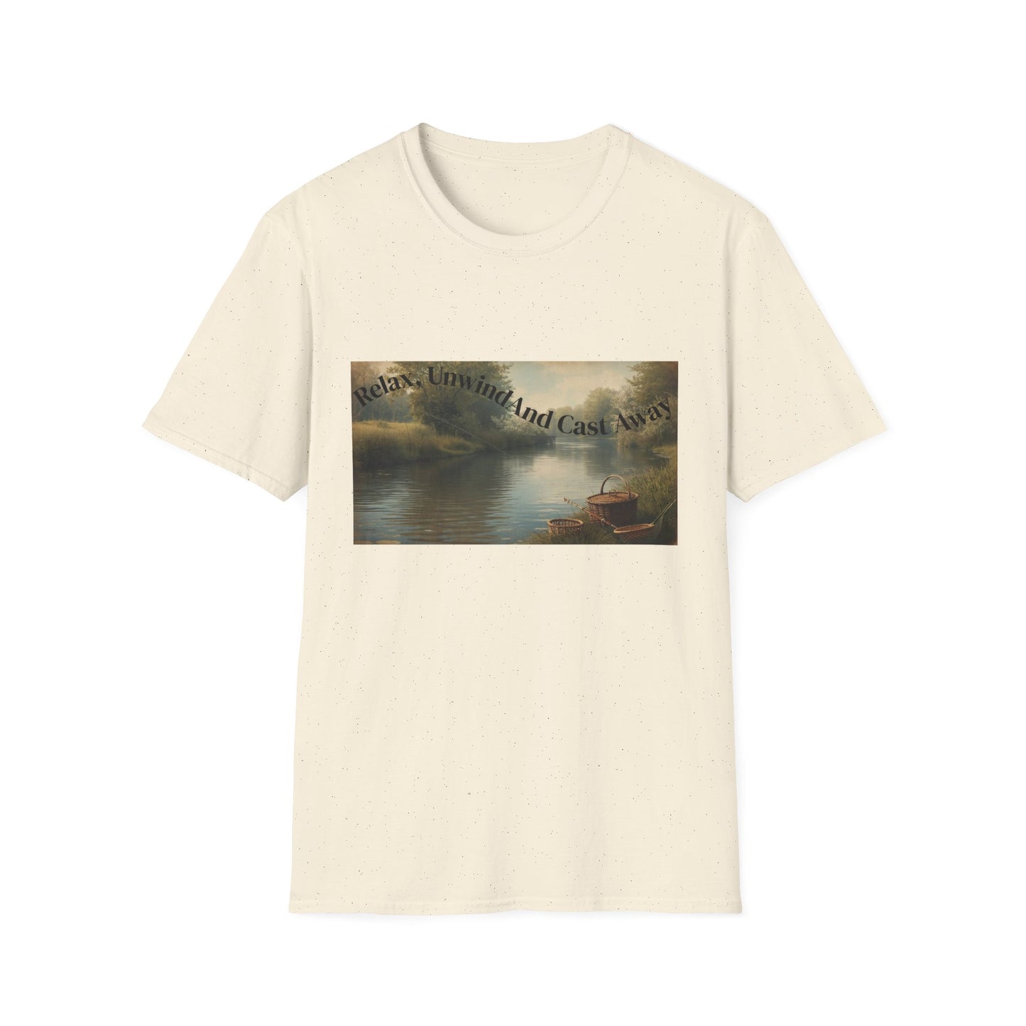 Relax, Unwind, and Cast Away Unisex T-Shirt - Perfect for Nature and Angling Enthusiasts, Gifts for Friends, Casual Wear, Outdoor Adventures