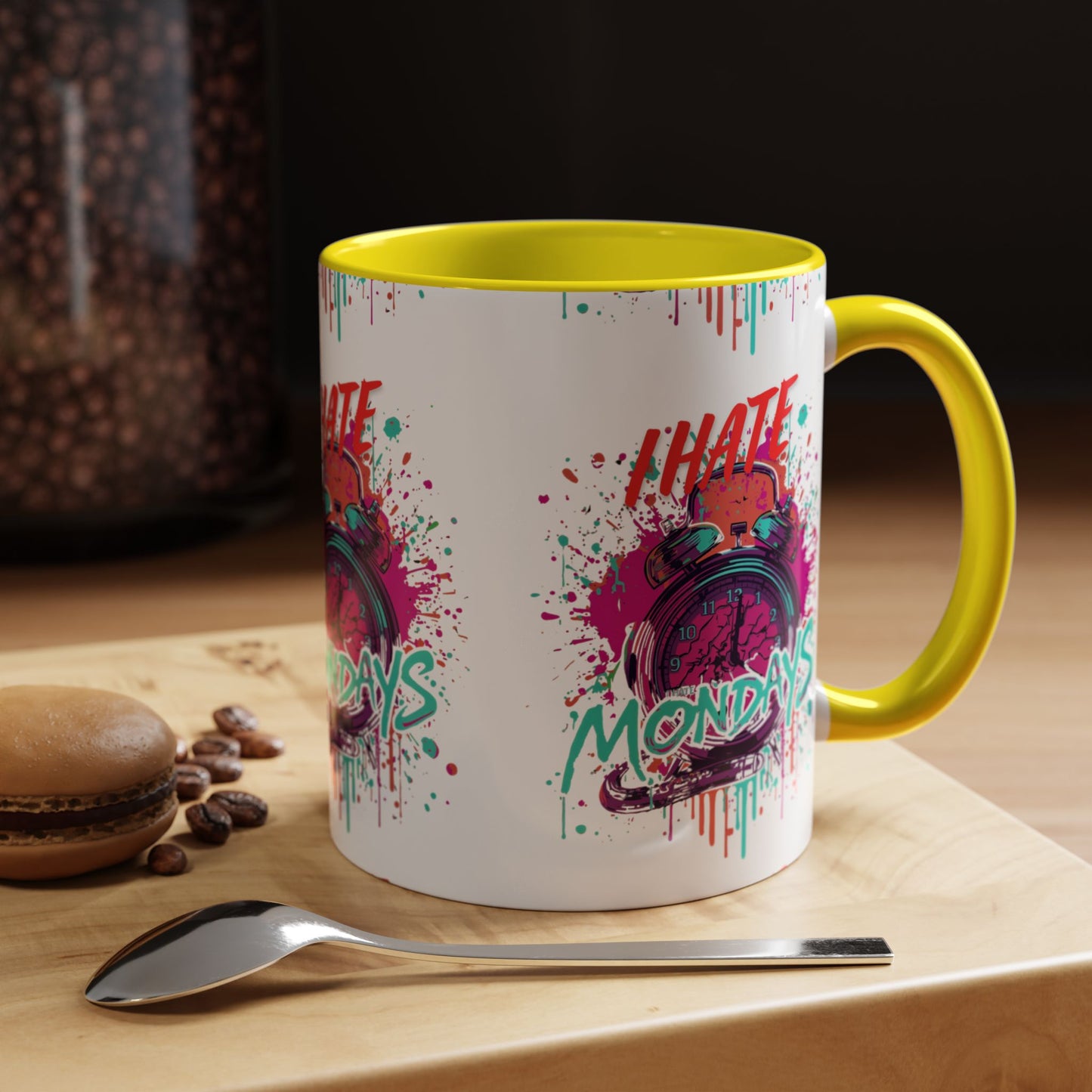 I Hate Mondays Accent Mug