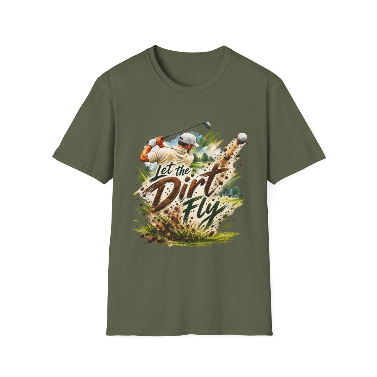 Let the Dirt Fly Golf T-Shirt – Golfschwung-Shirt