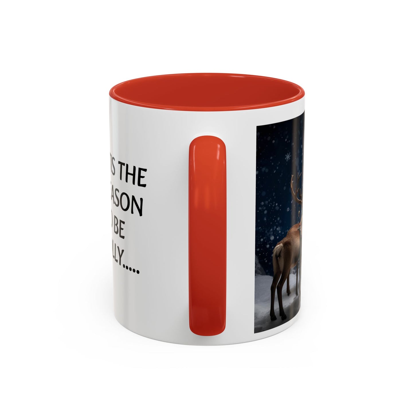 Santa Christmas Mug - Tis the Season to be Jolly - Holiday Gift, Festive Drinkware, Winter Wonderland, Hot Cocoa Cup, Seasonal Decor