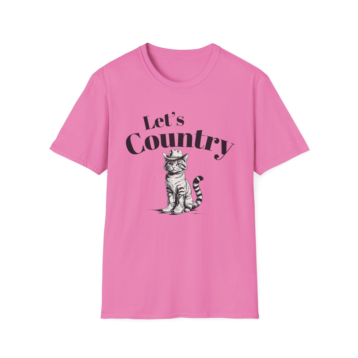 Country Cat Unisex T-Shirt, Cute Pet Lover Gift, Casual Wear, Country Vibe Tee, Birthday, Gift for Cat Lovers