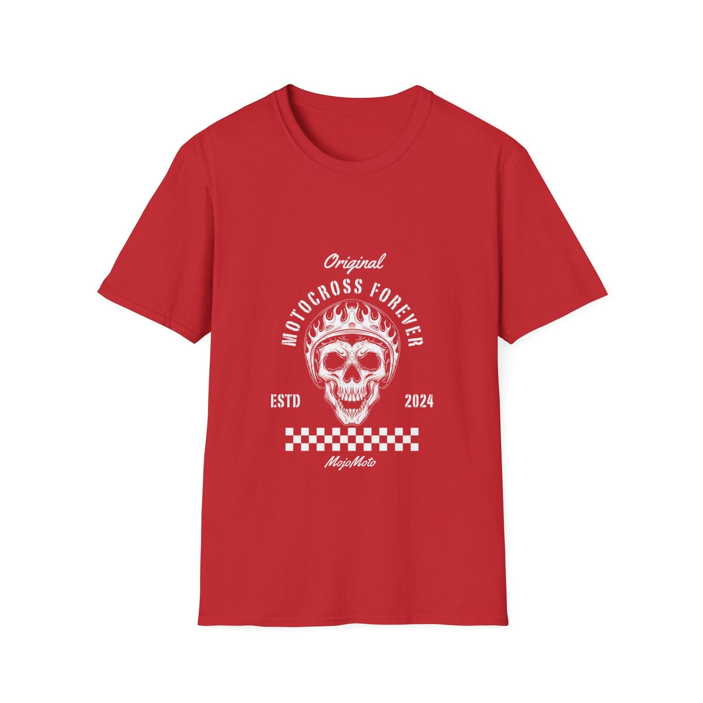 Motocross Forever T-Shirt, Unisex Graphic Tee, Skull Design, Perfect for Riders, Sport Enthusiasts, Gift for Motocross lovers everywhere
