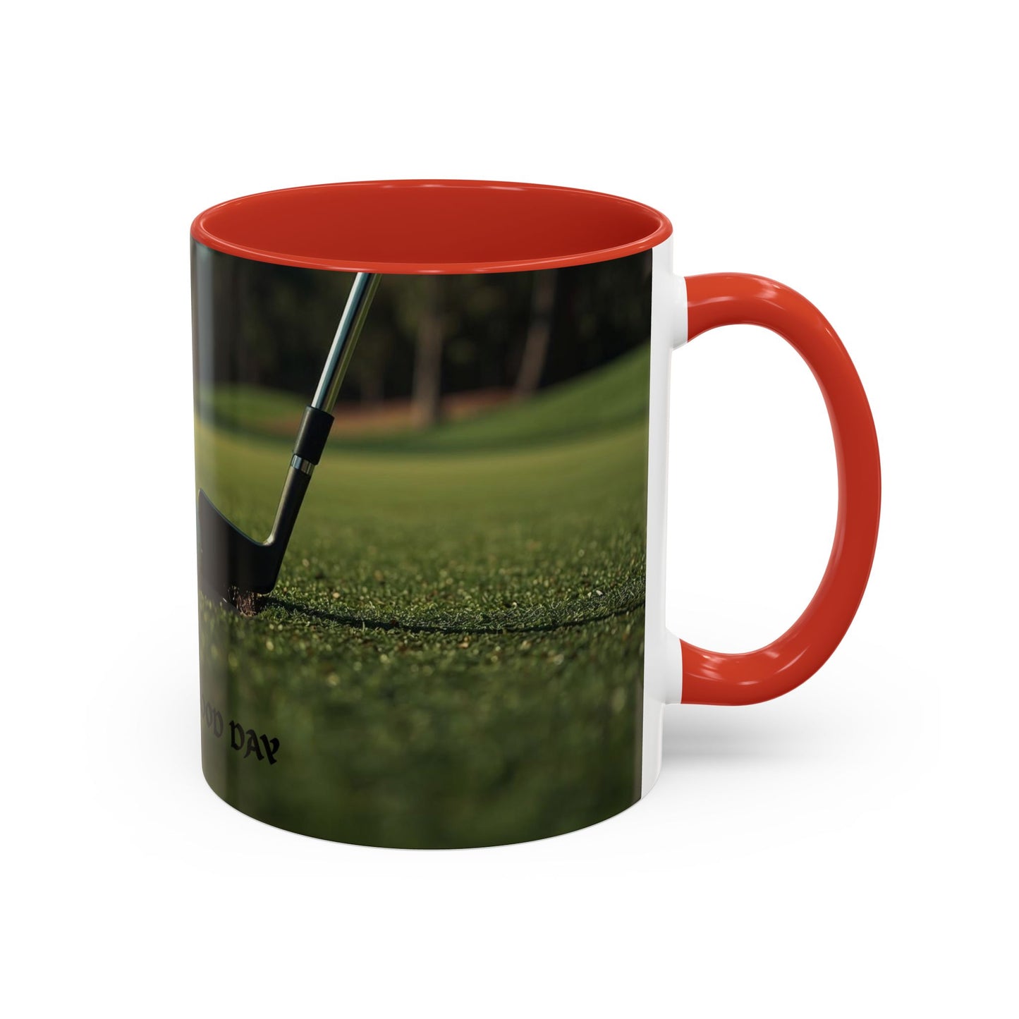 Golf-Inspired Accent Coffee or Tea Mug | Perfect Gift for Golf Lovers | Always A Good Day | Coffee or Tea Mug for Golfers