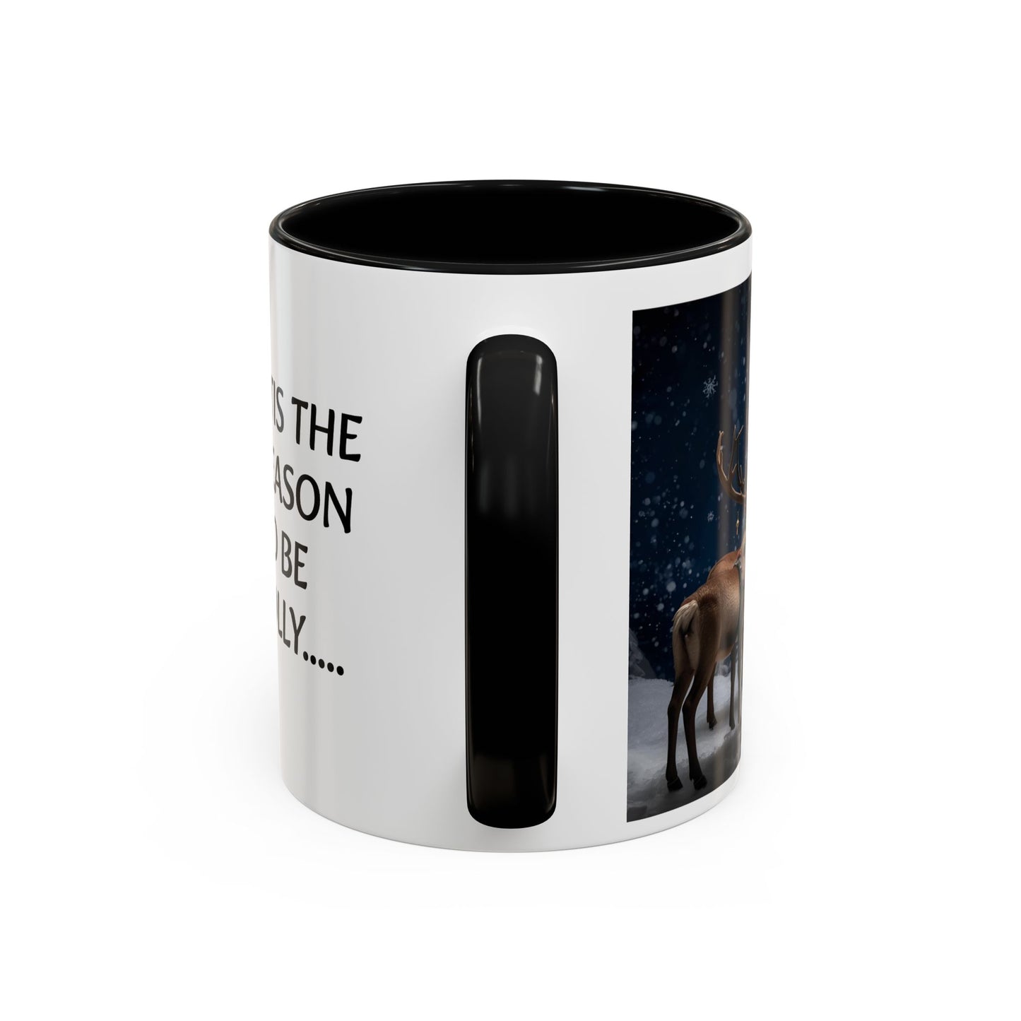 Santa Christmas Mug - Tis the Season to be Jolly - Holiday Gift, Festive Drinkware, Winter Wonderland, Hot Cocoa Cup, Seasonal Decor