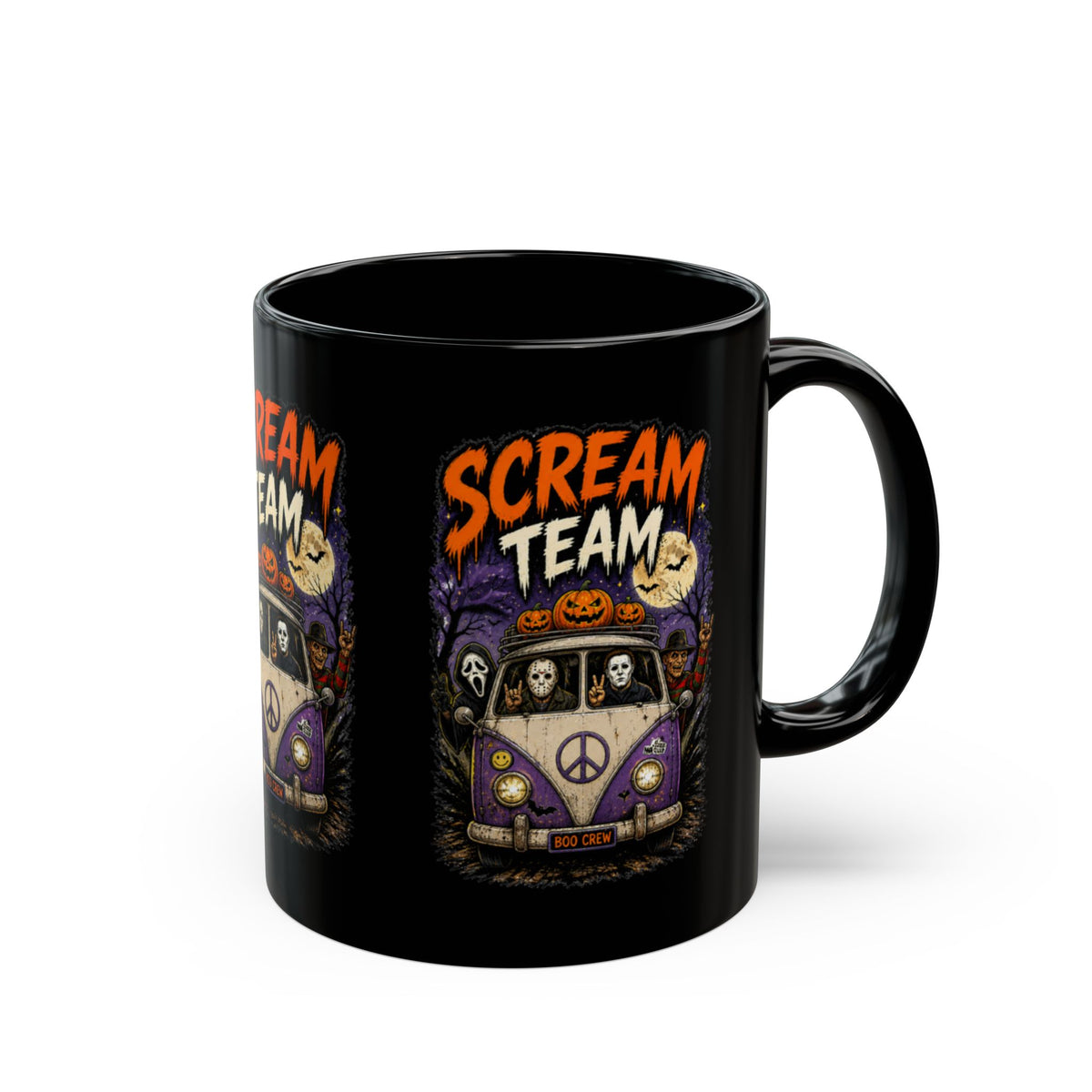 Scream Team Halloween Gamer Black Mug
