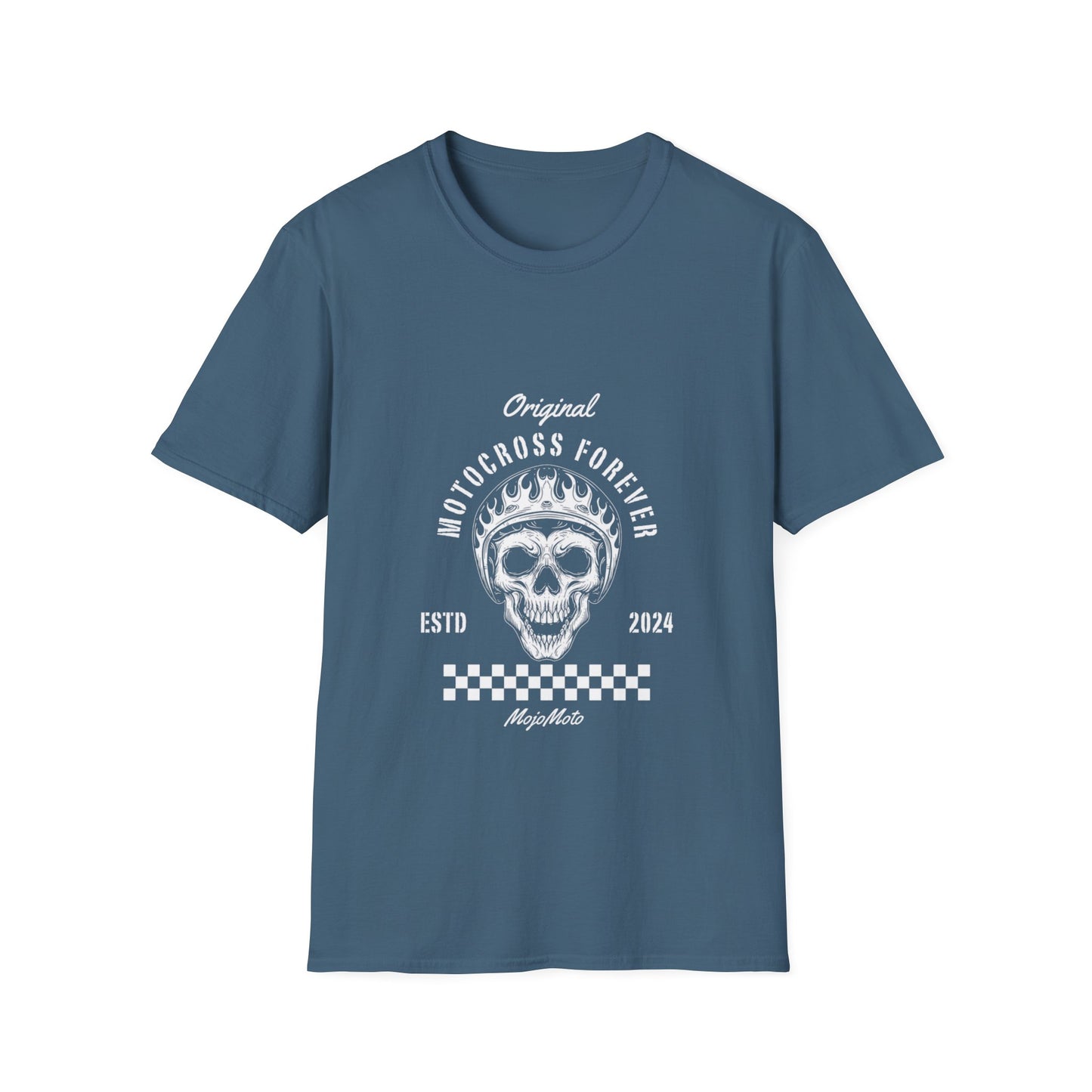 Motocross Forever T-Shirt, Unisex Graphic Tee, Skull Design, Perfect for Riders, Sport Enthusiasts, Gift for Motocross lovers everywhere