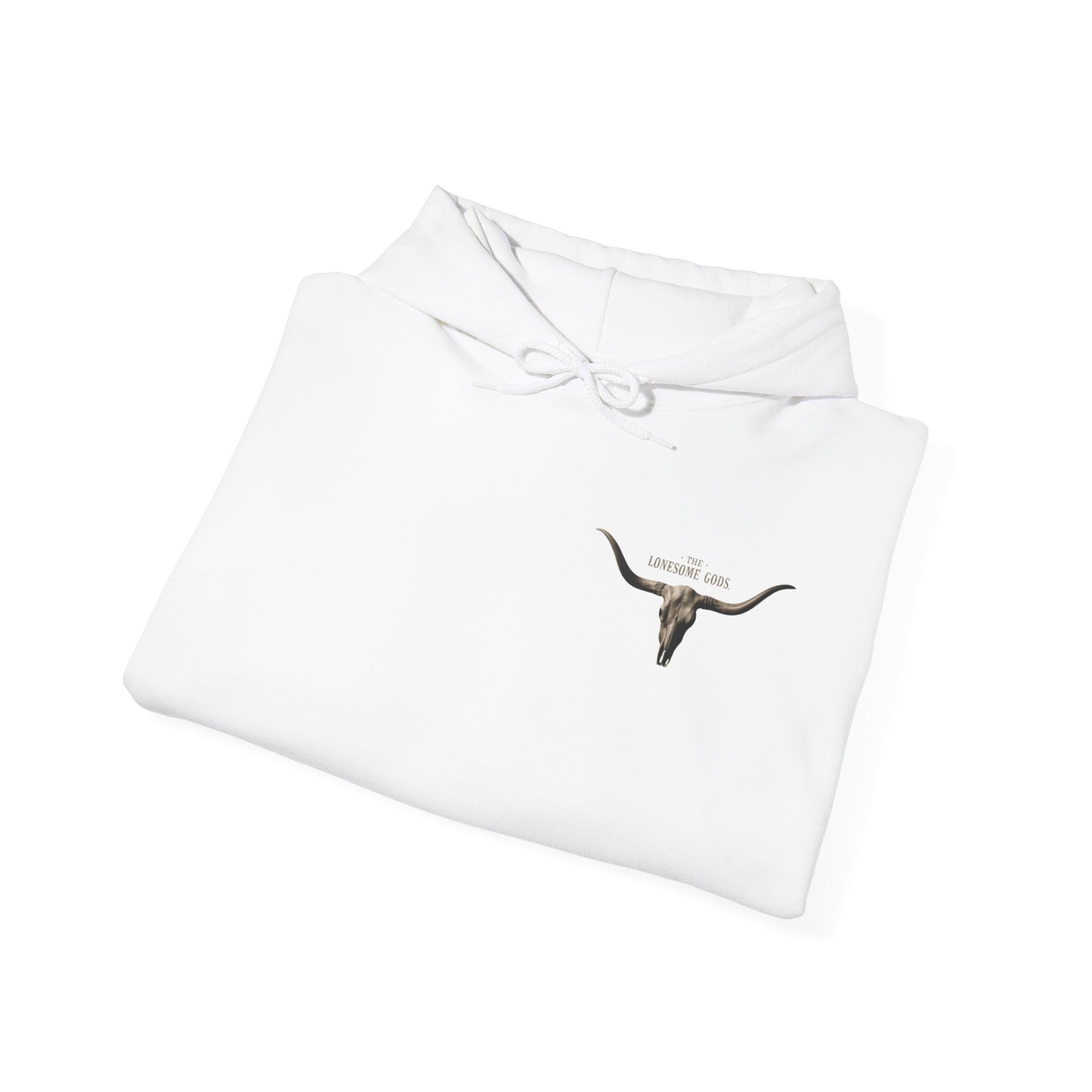 Lonesome Gods Graphic Hoodie - Unisex Heavy Blend Sweatshirt with graphics to both sides