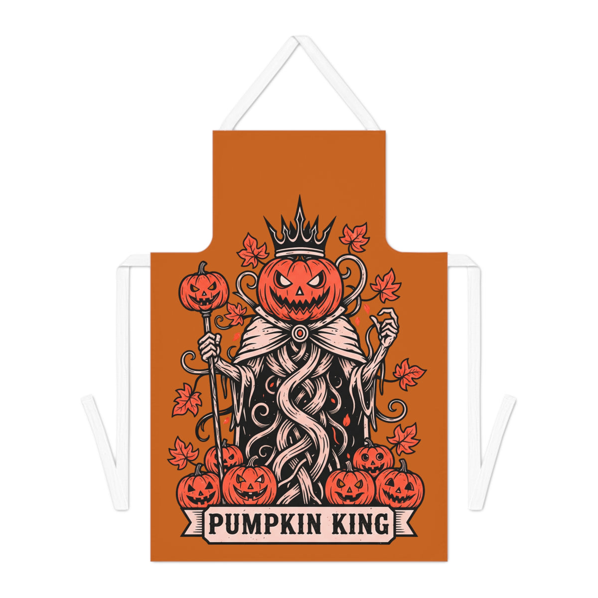 Pumpkin King Halloween Apron β King of the Kitchen