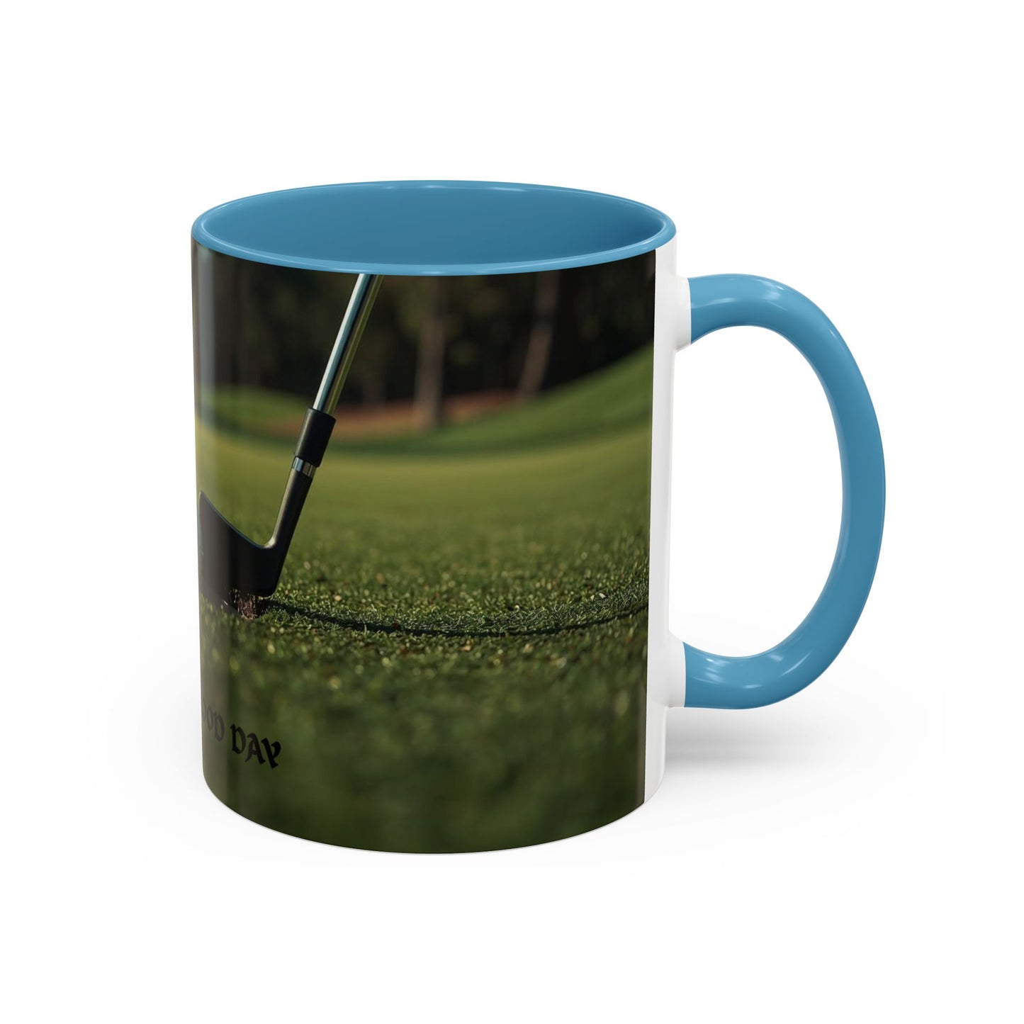 Golf-Inspired Accent Coffee or Tea Mug | Perfect Gift for Golf Lovers | Always A Good Day | Coffee or Tea Mug for Golfers