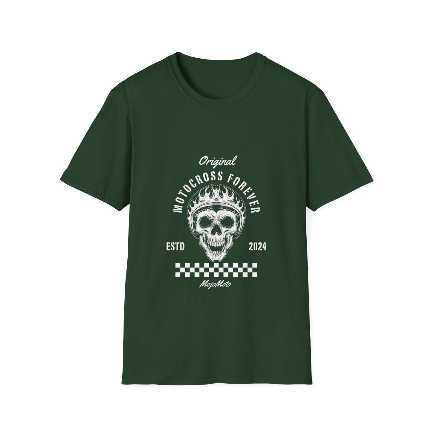 Motocross Forever T-Shirt, Unisex Graphic Tee, Skull Design, Perfect for Riders, Sport Enthusiasts, Gift for Motocross lovers everywhere