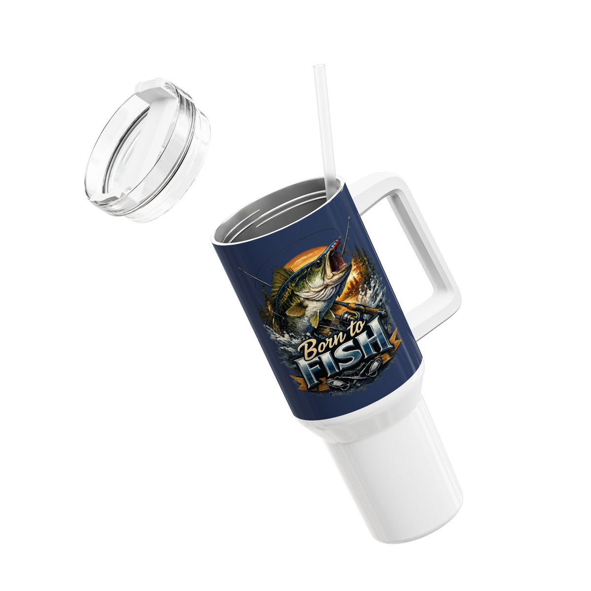 Born to Fish 40oz Insulated Mug